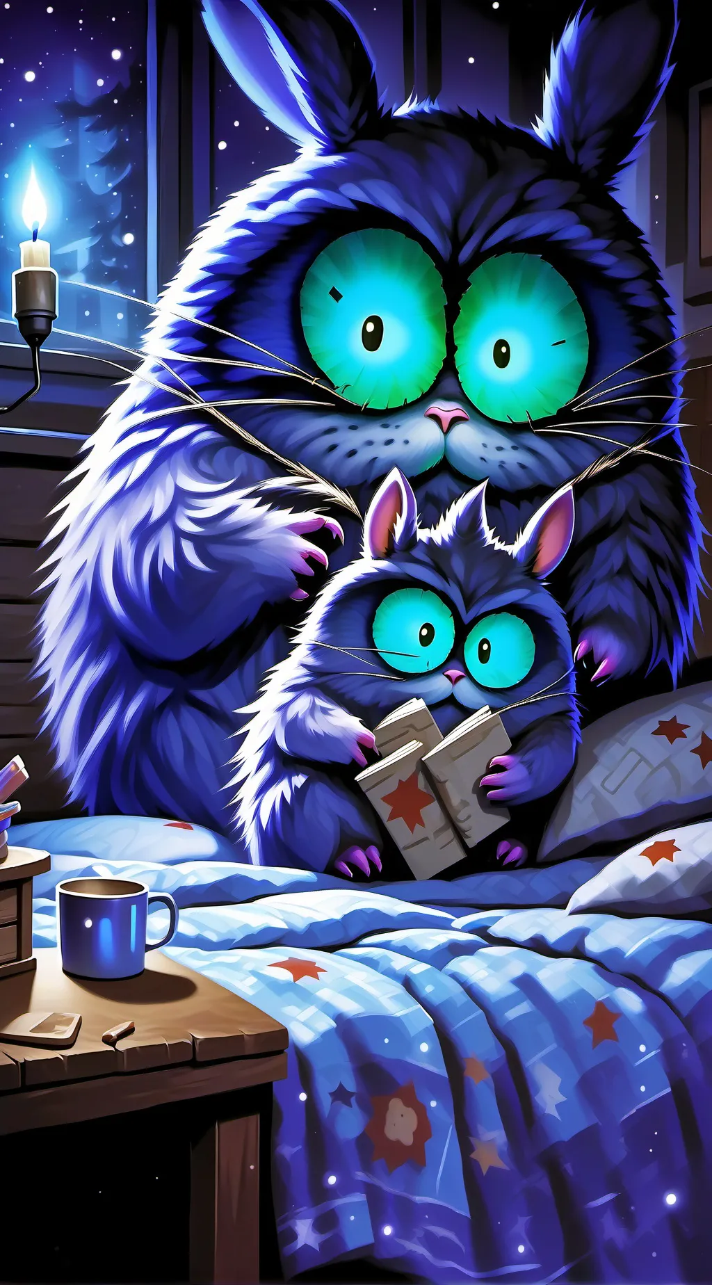ai character: Mama hates you. background