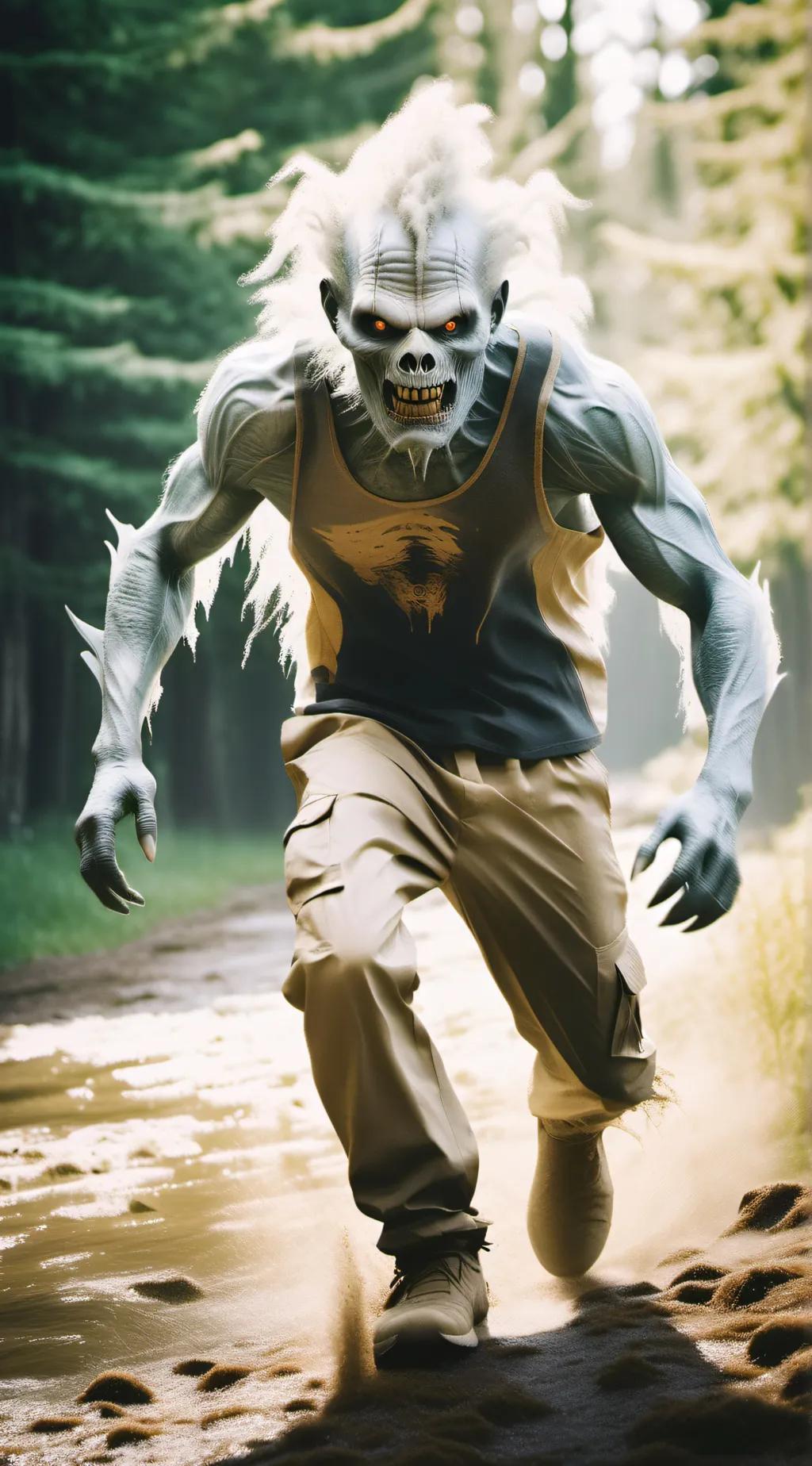 ai character: Monster army  background