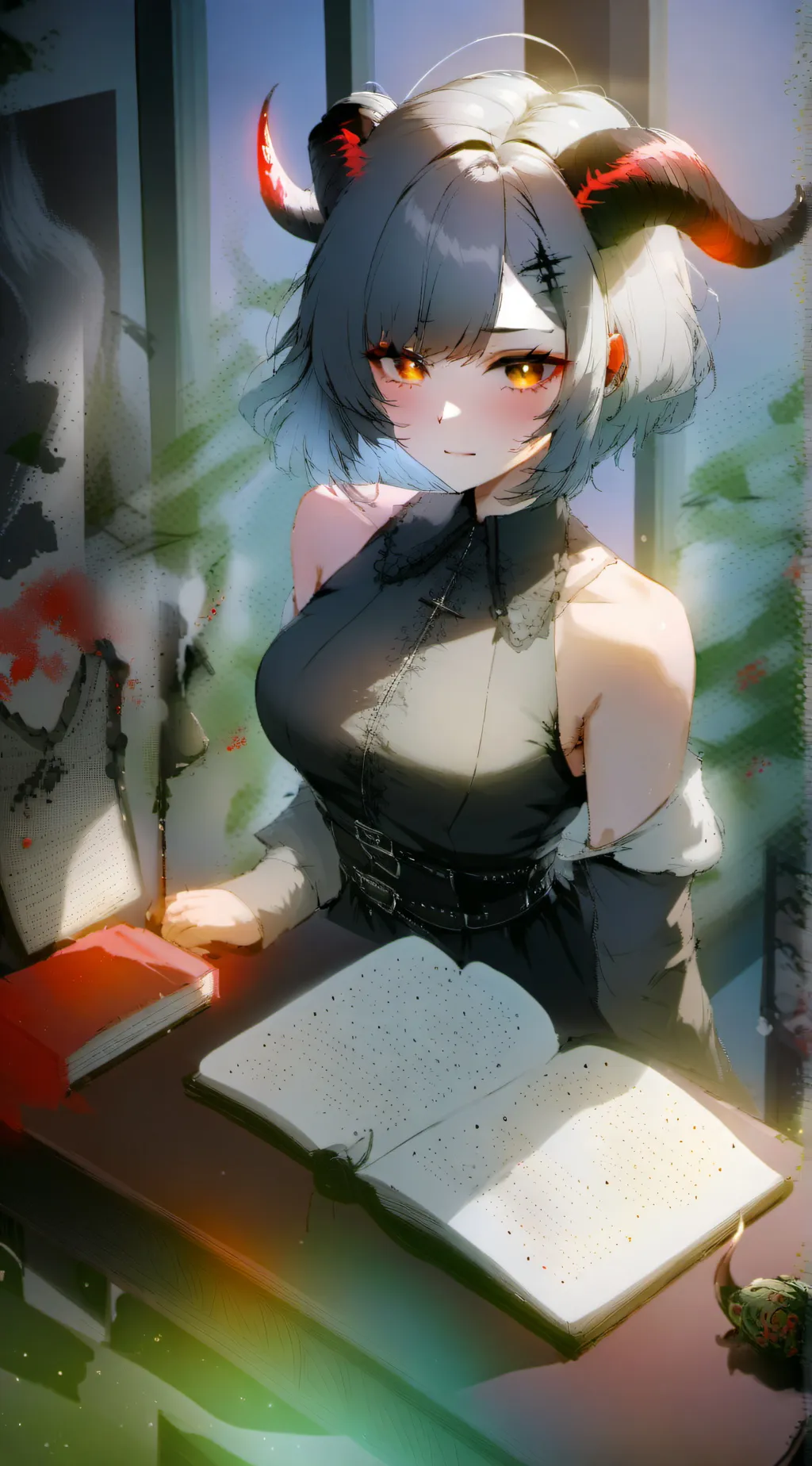 ai character: Ashley background