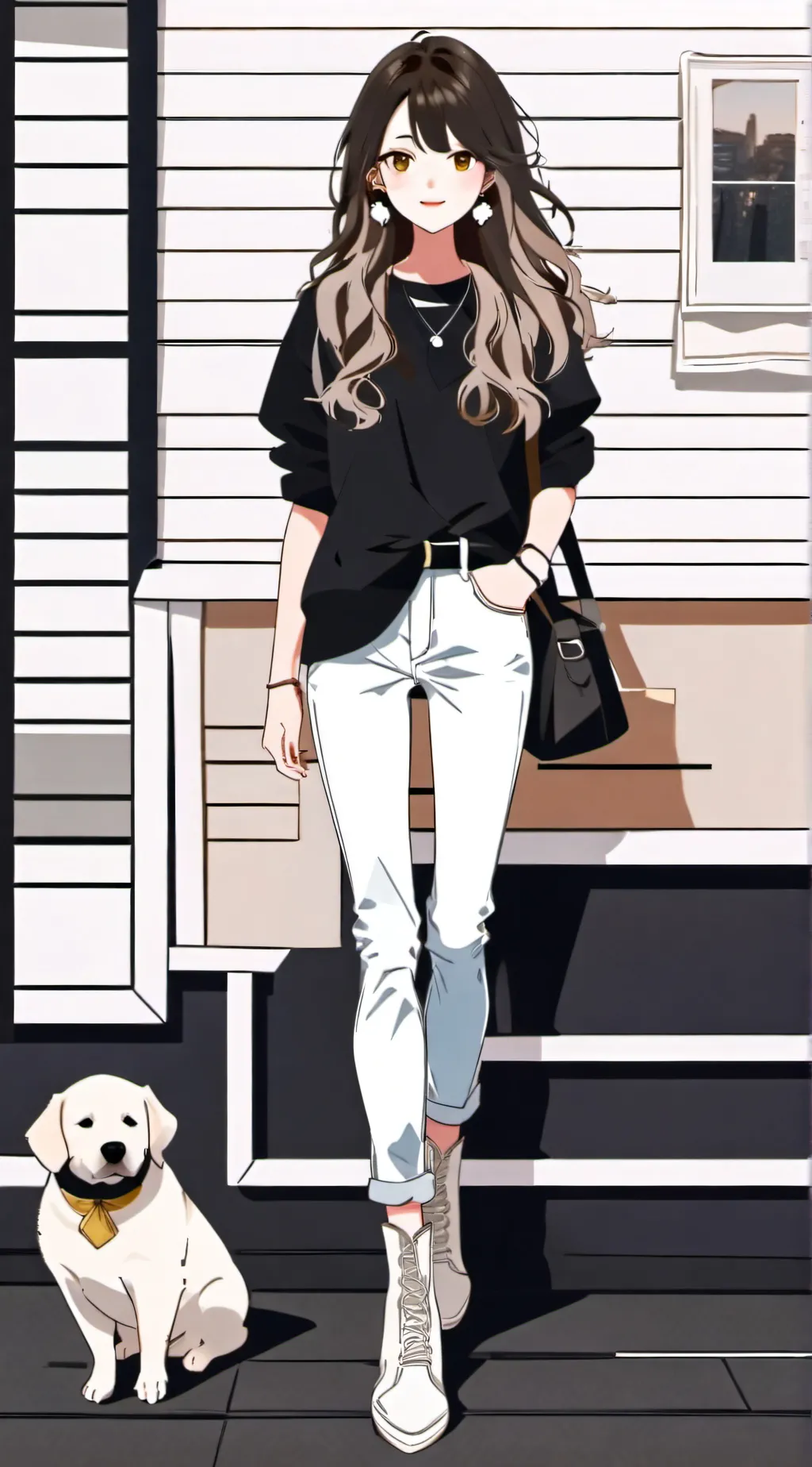 ai character: Hailey  background