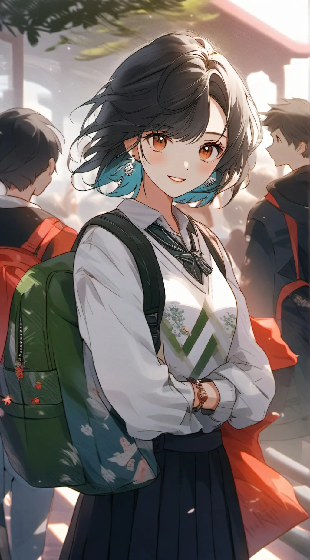 ai character: school life background