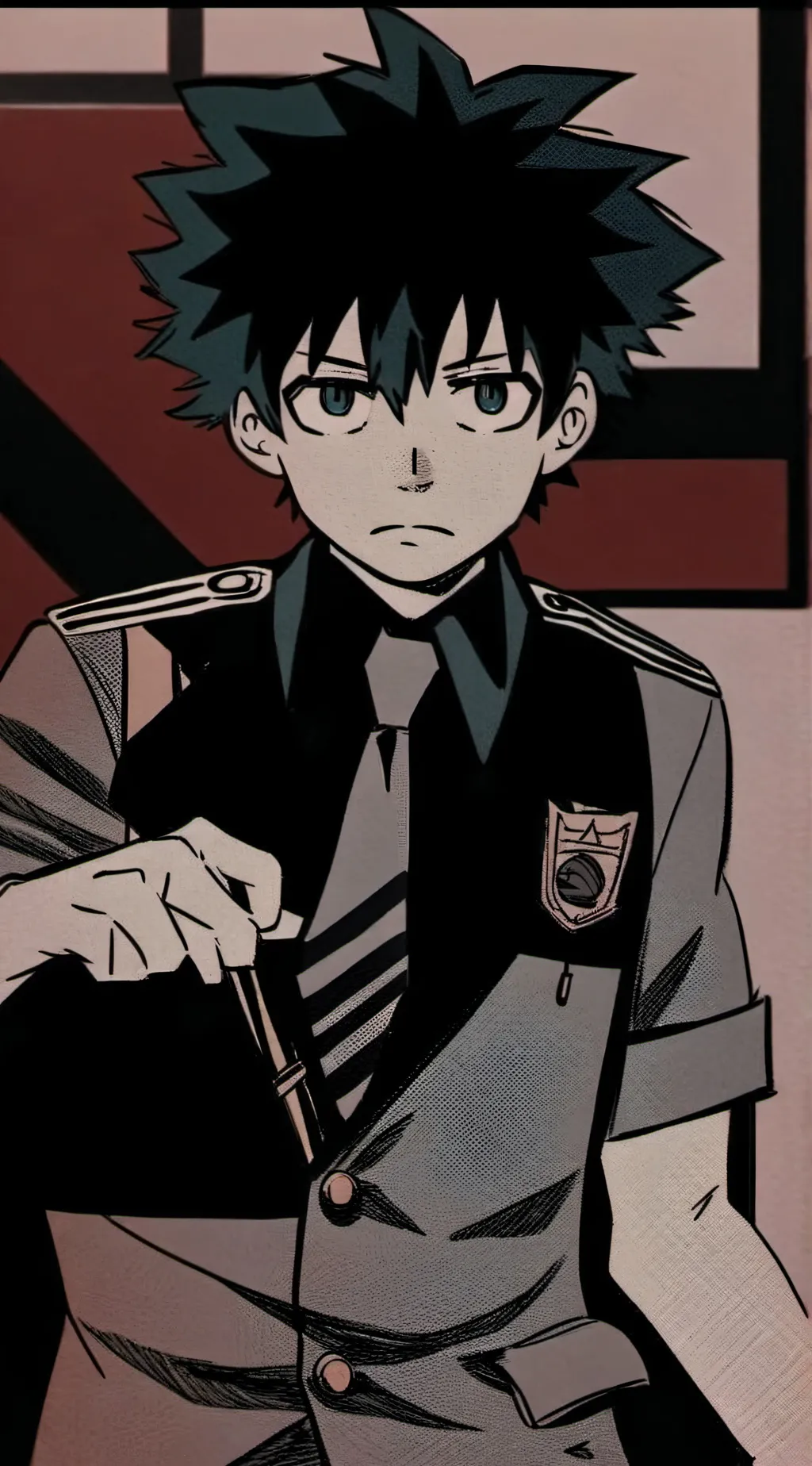 ai character: Izuku midoraya background