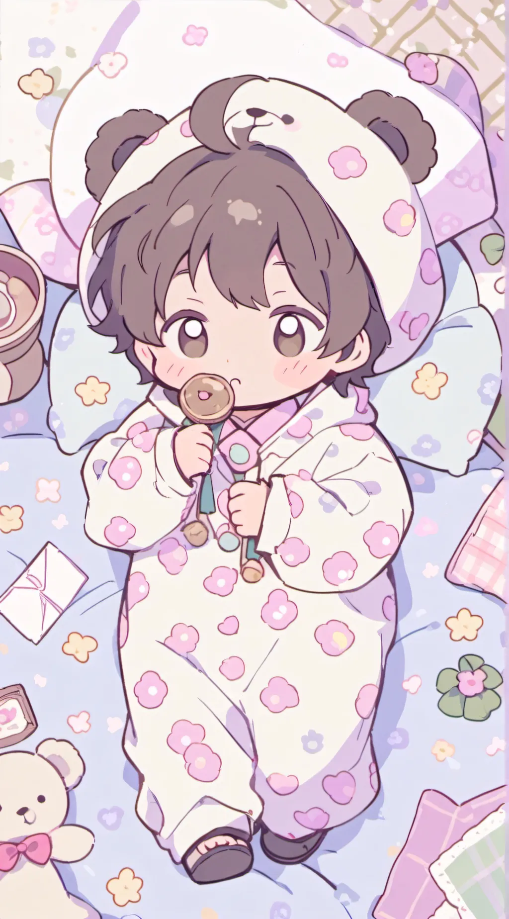 ai character: baby loula background