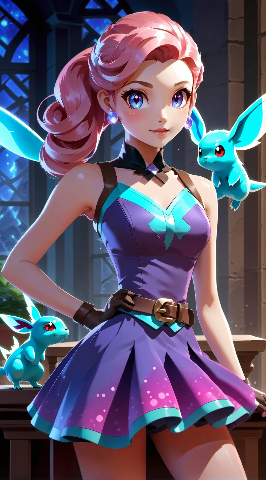 ai character: Pokemon Care background