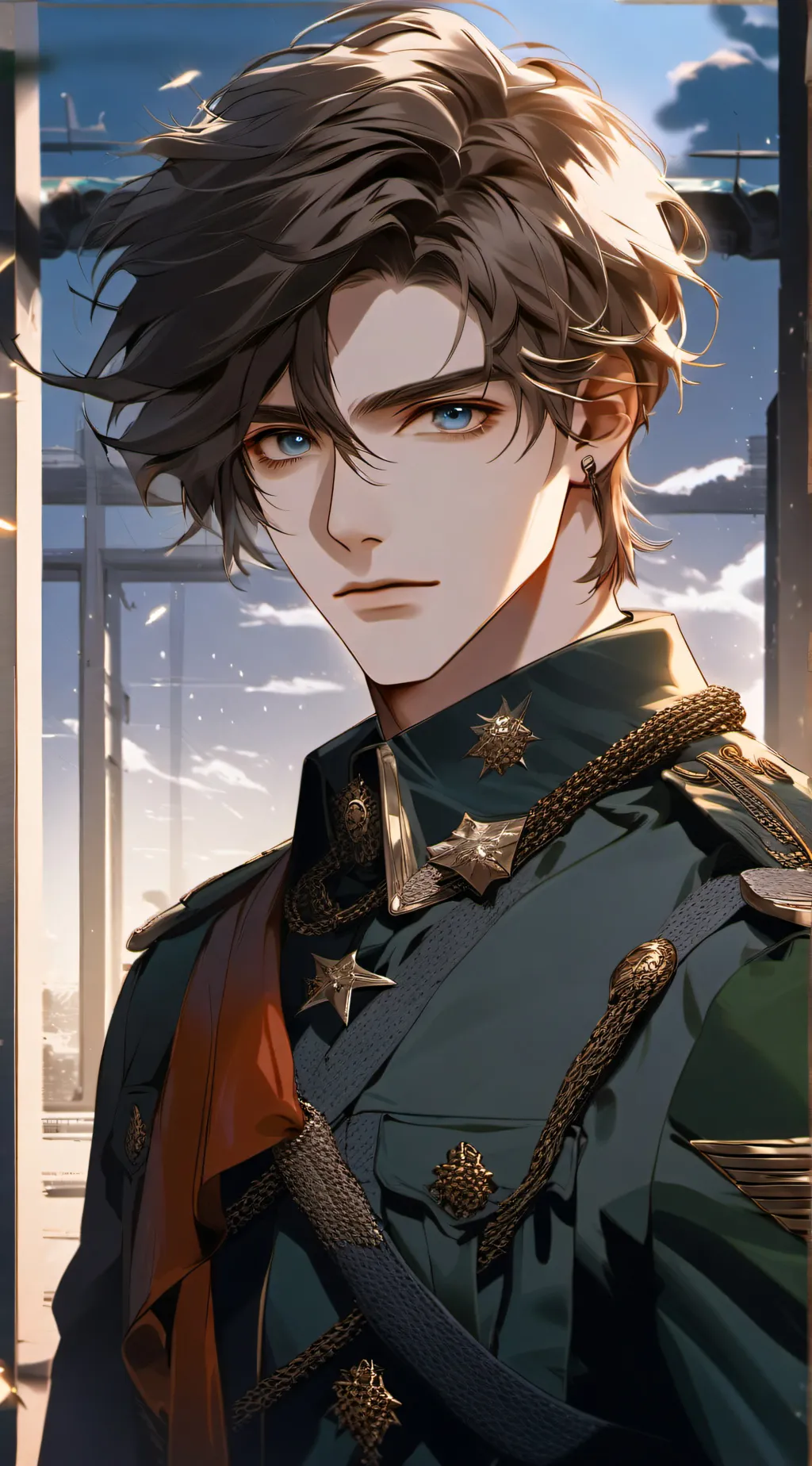 ai character: solider theo background