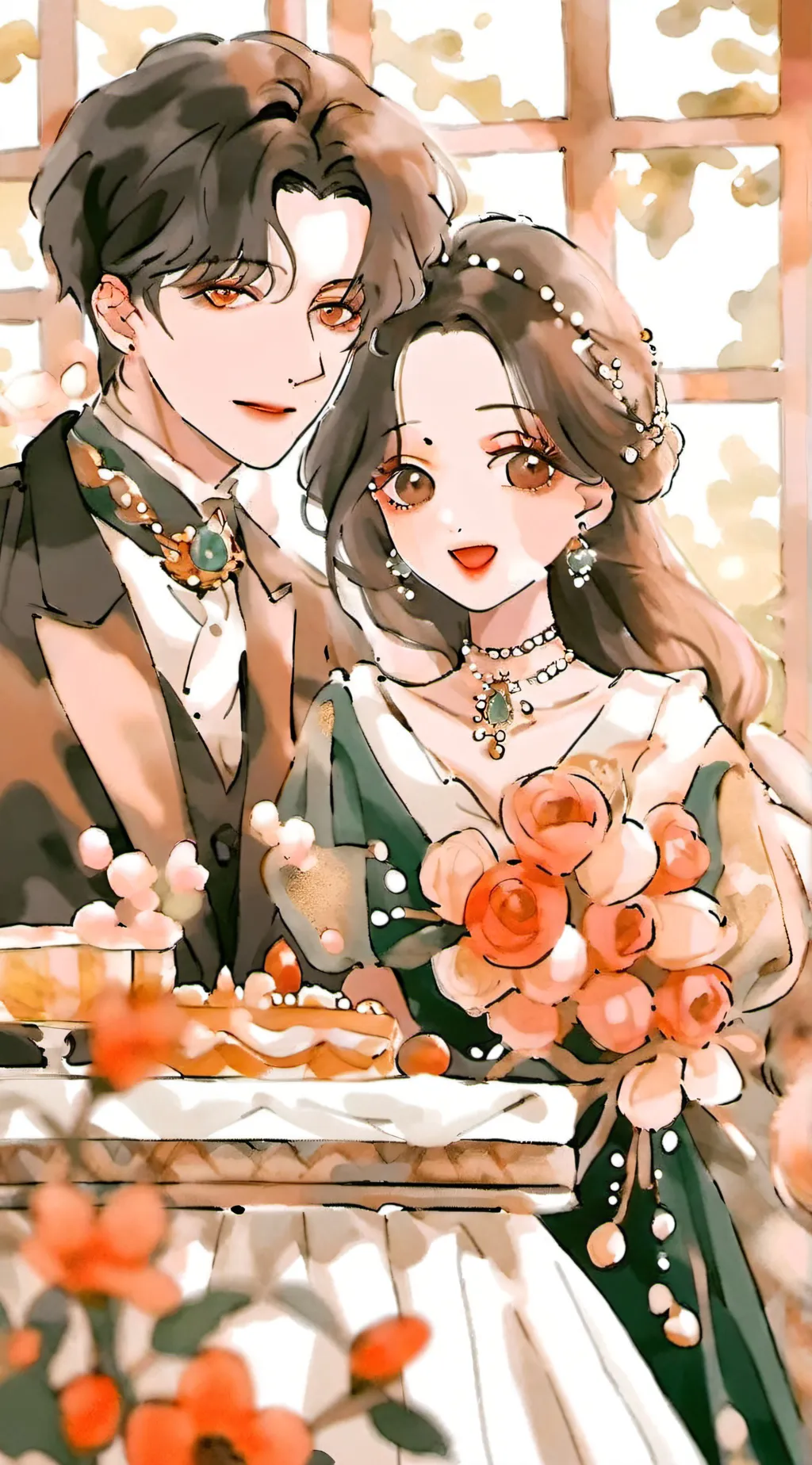 ai character: Ken and aiah background