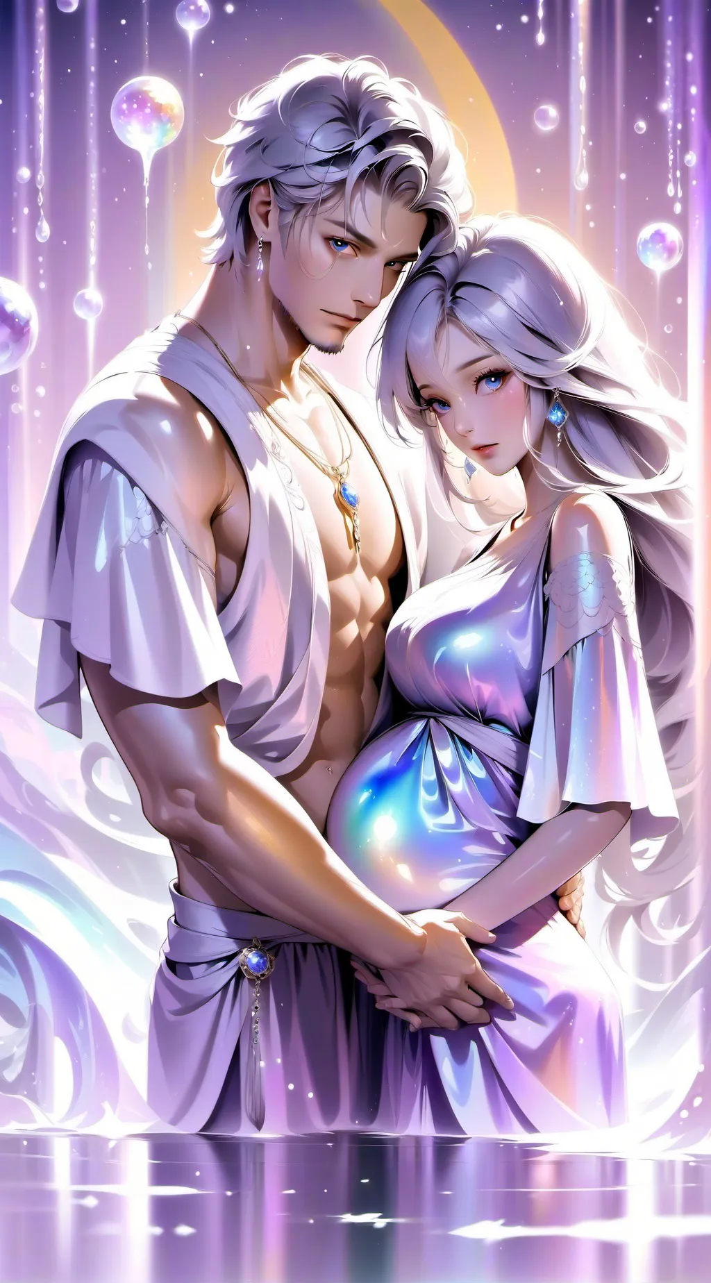 ai character: Pregnant dogday background