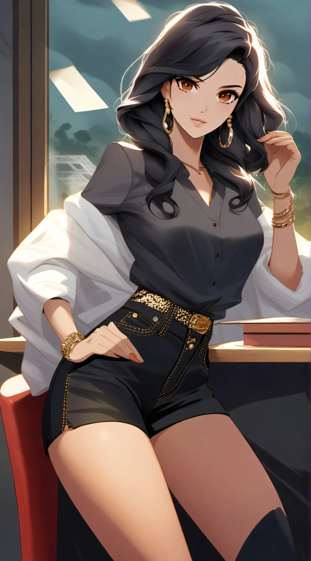 ai character: latina background