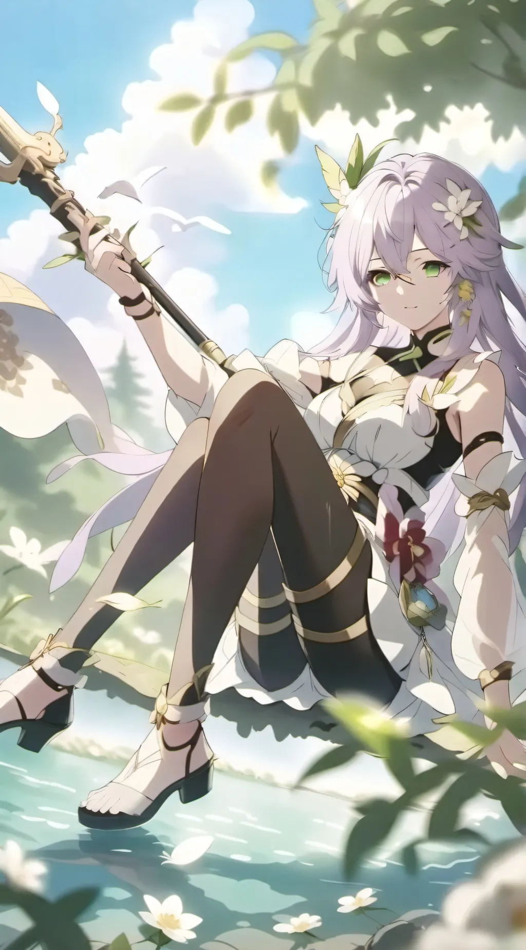ai character: nice girl background