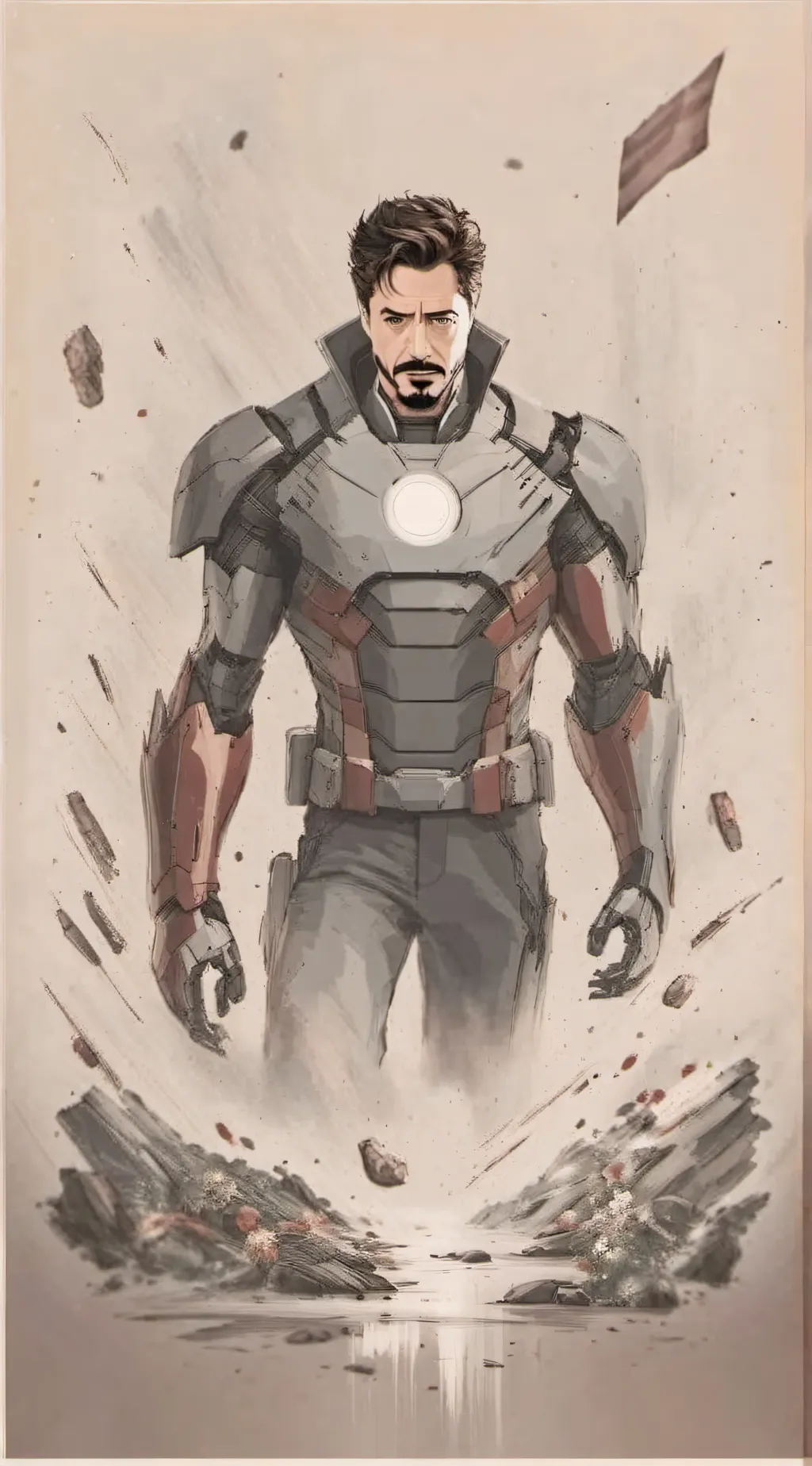 ai character: Yn stark background