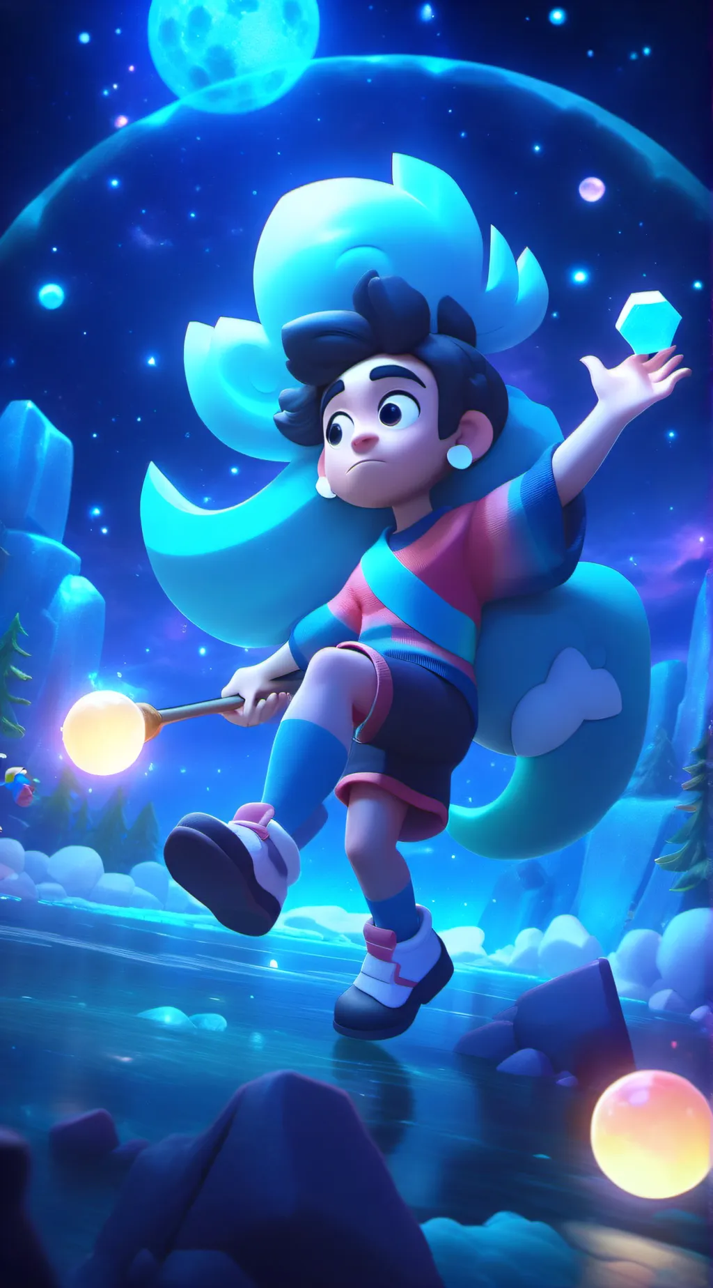 ai character: Steven Universe  background