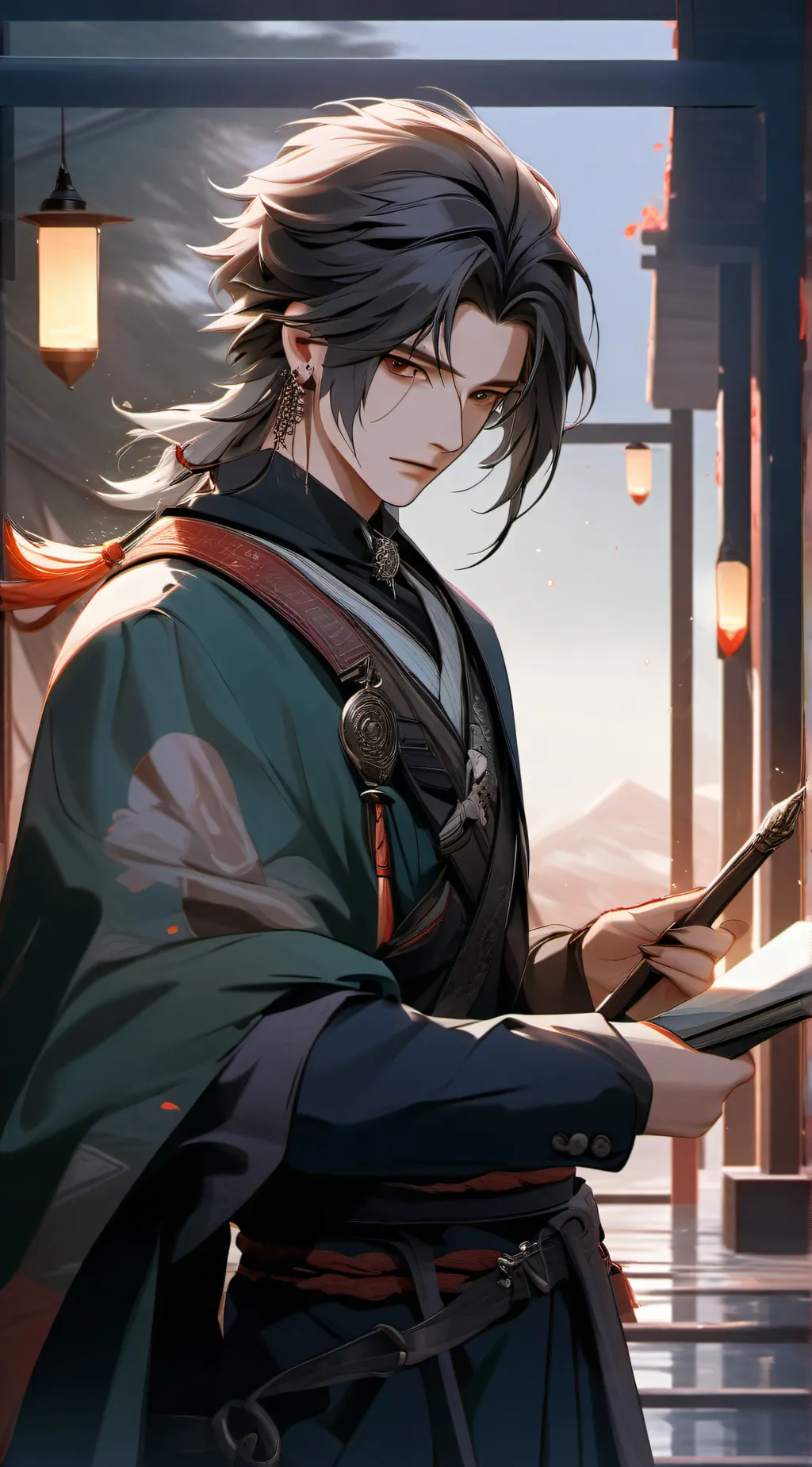 ai character: Kensuke background
