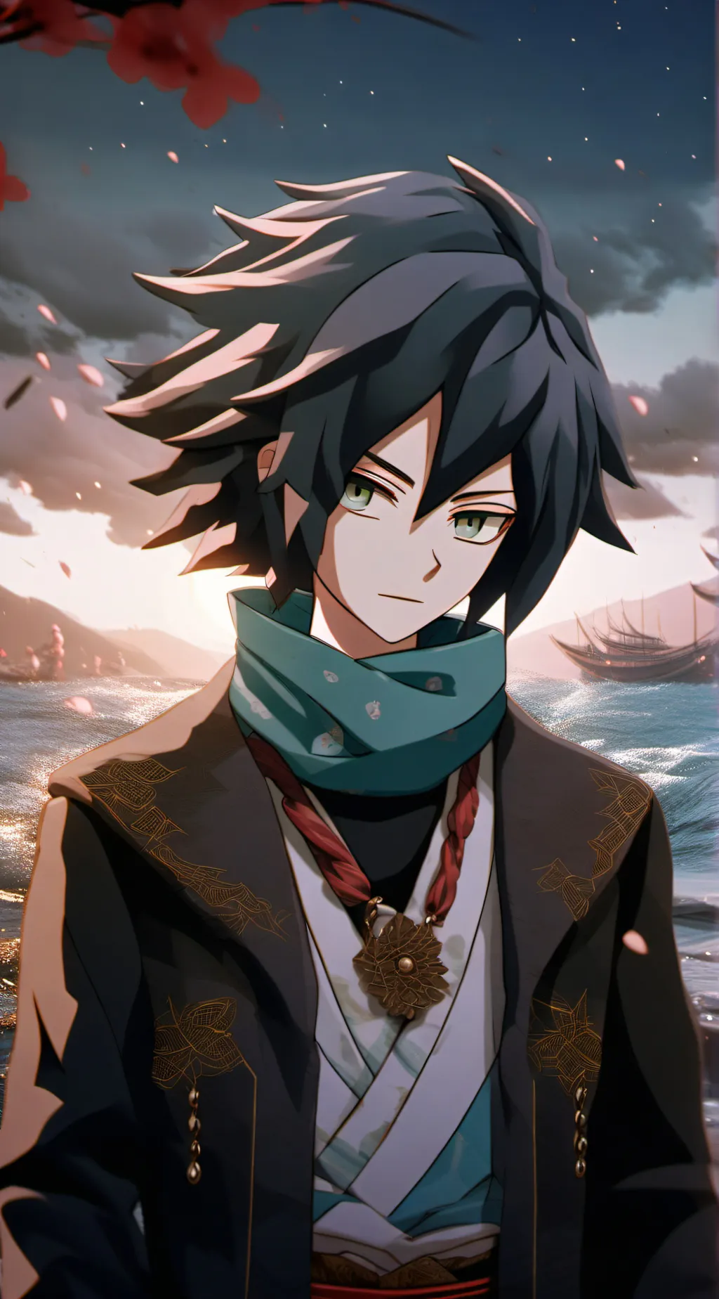 ai character: Giyuu tomioka background