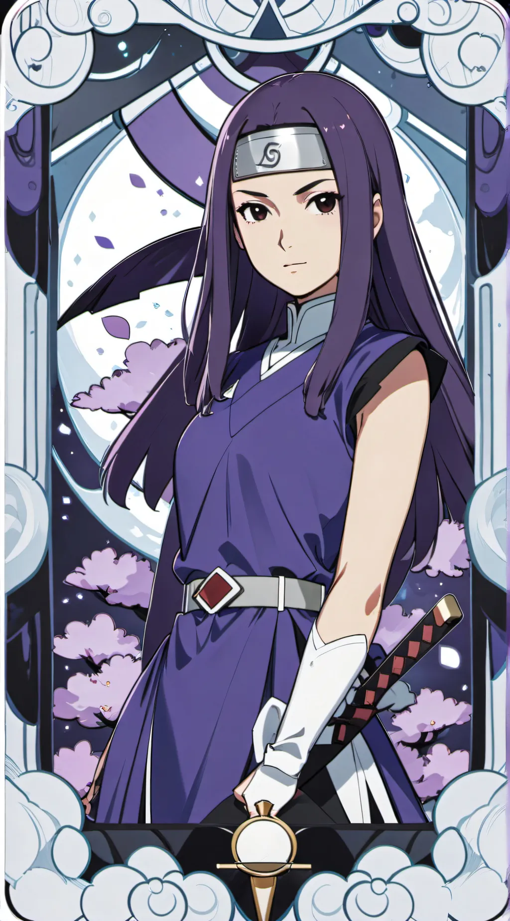 ai character: Naori Uchiha background