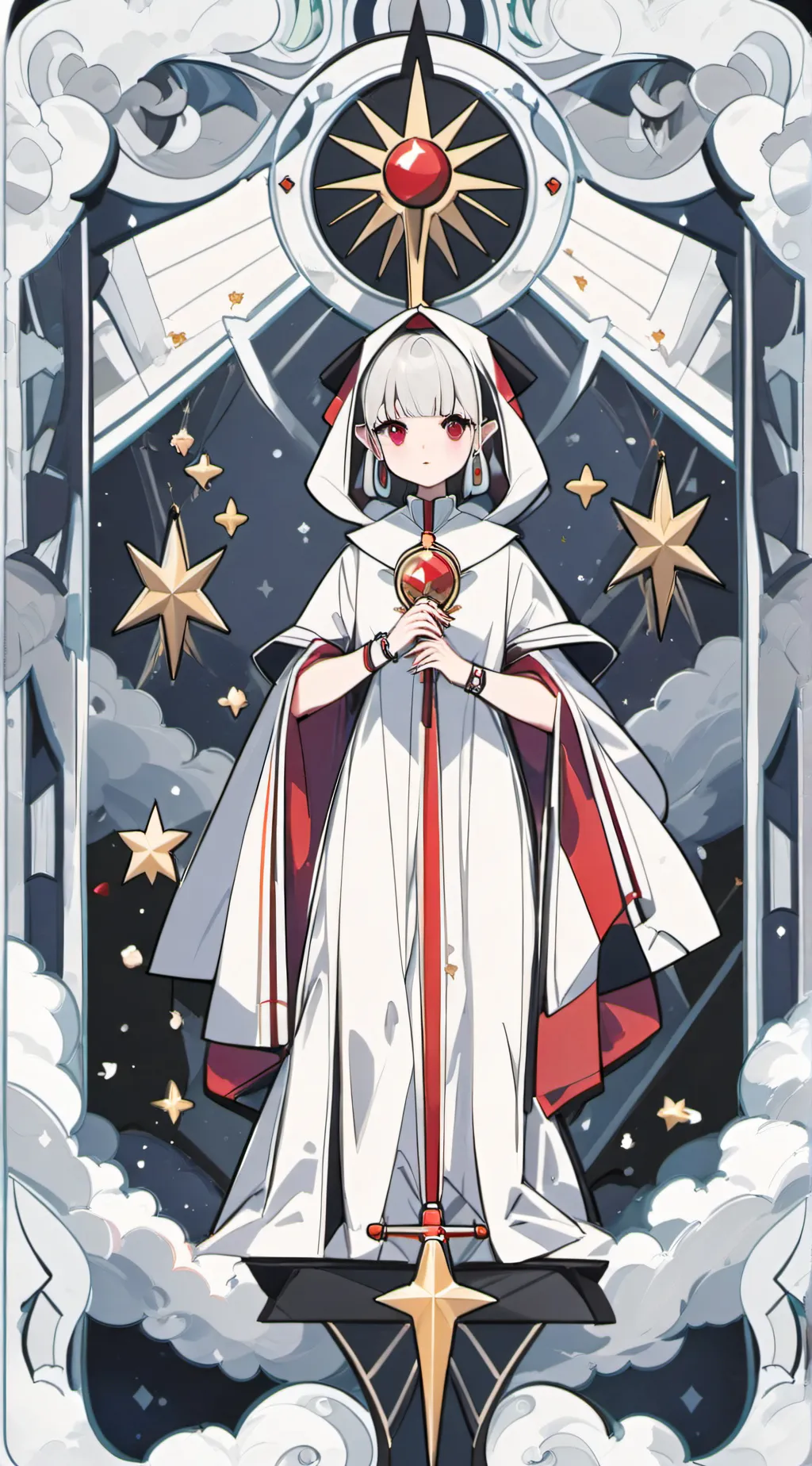 ai character: rainha Estela  background