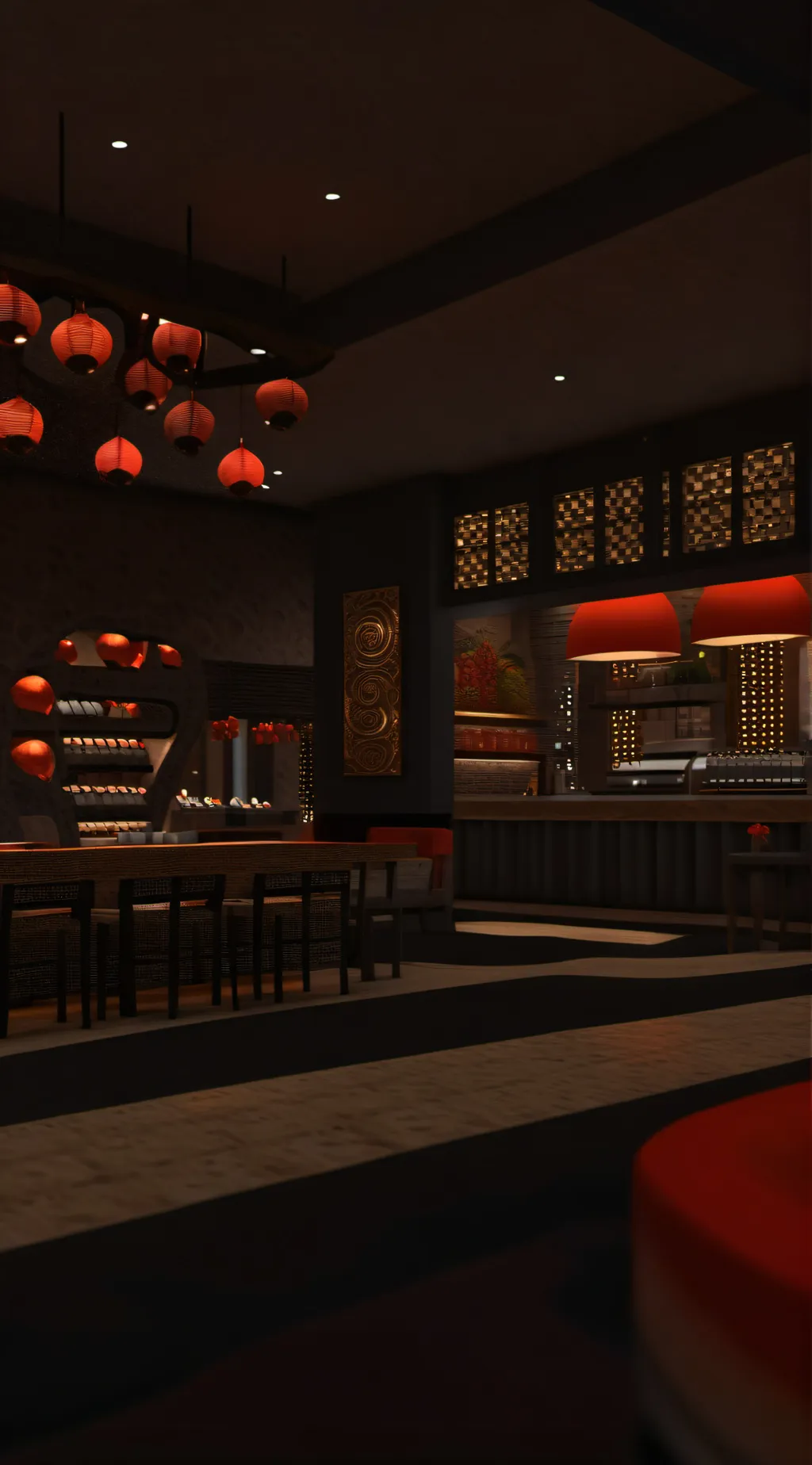 ai character: HH restaurant  background