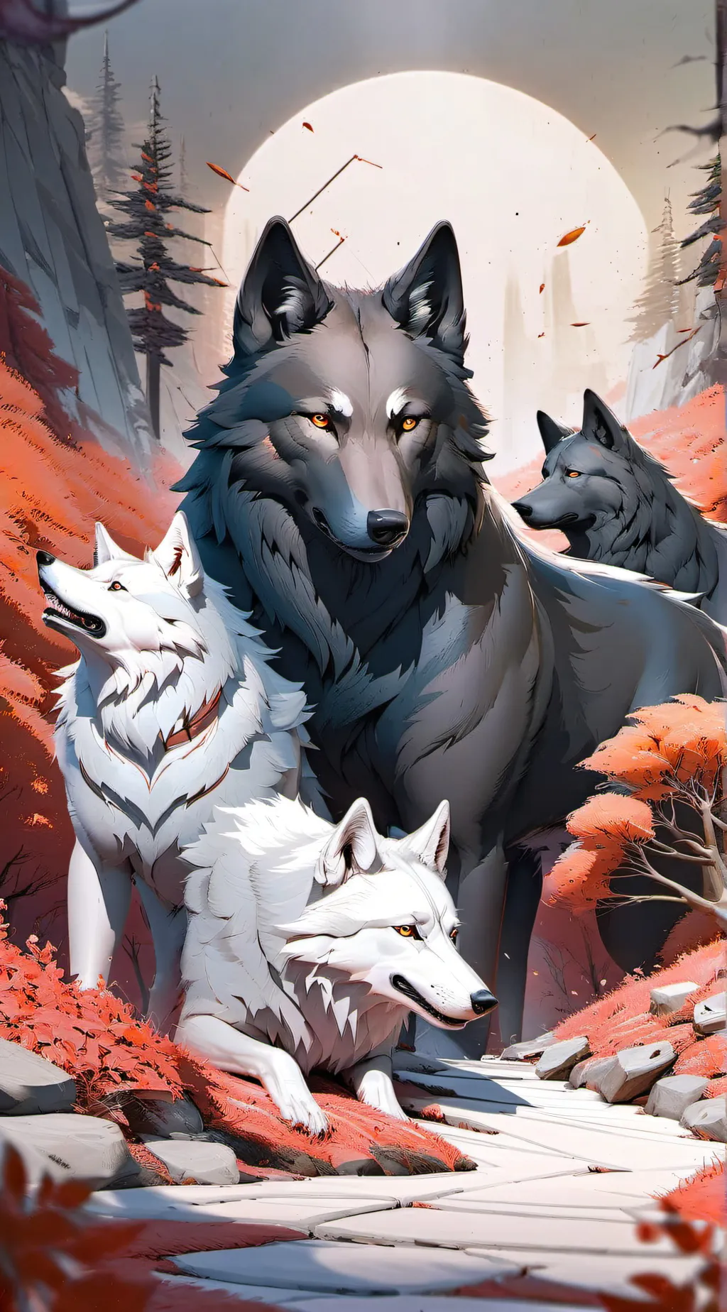 ai character: wolf pack background
