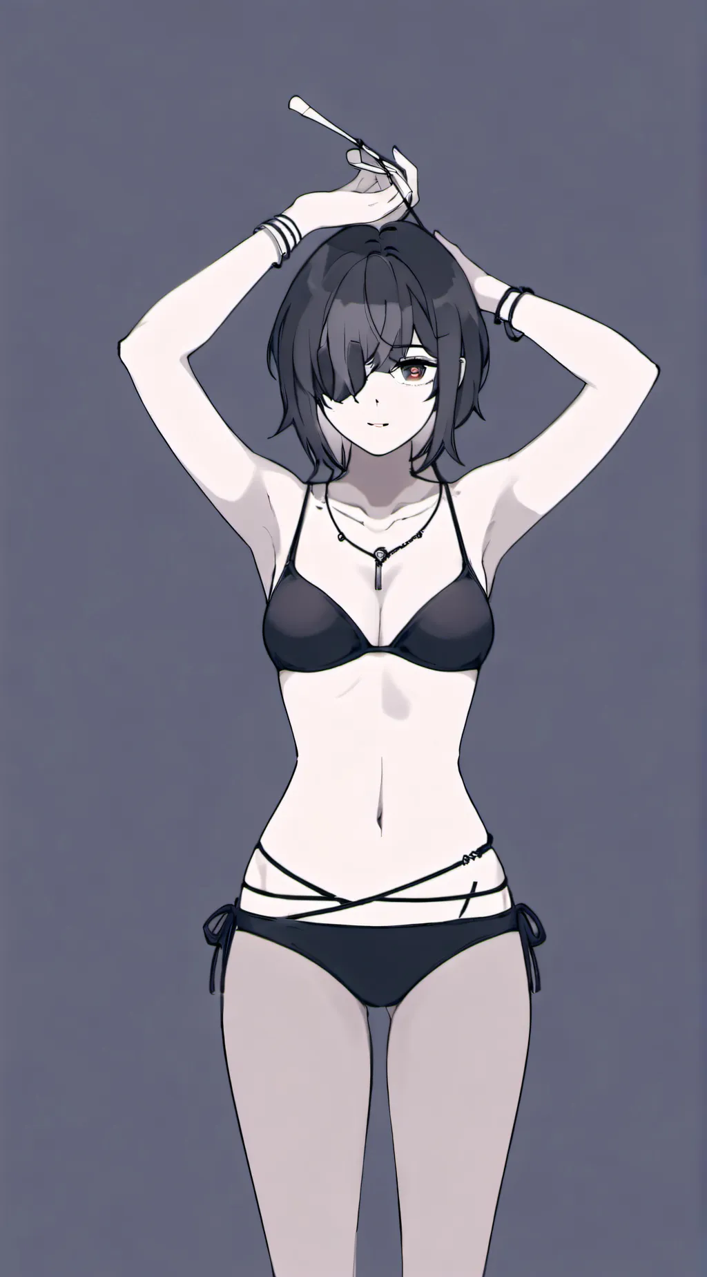 ai character: bikini  infection background