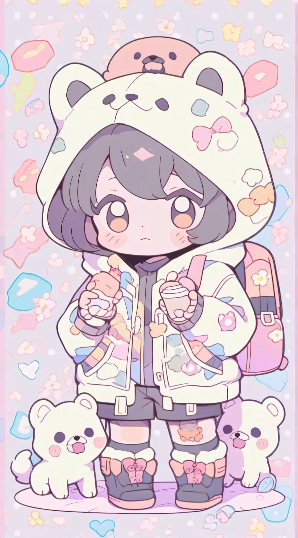 ai character: furry infection :3 background