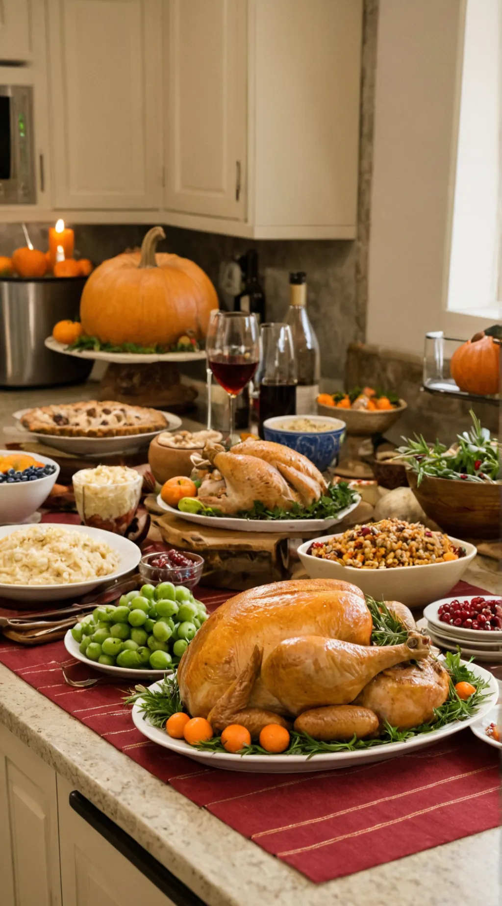 ai character: Thanksgiving  background