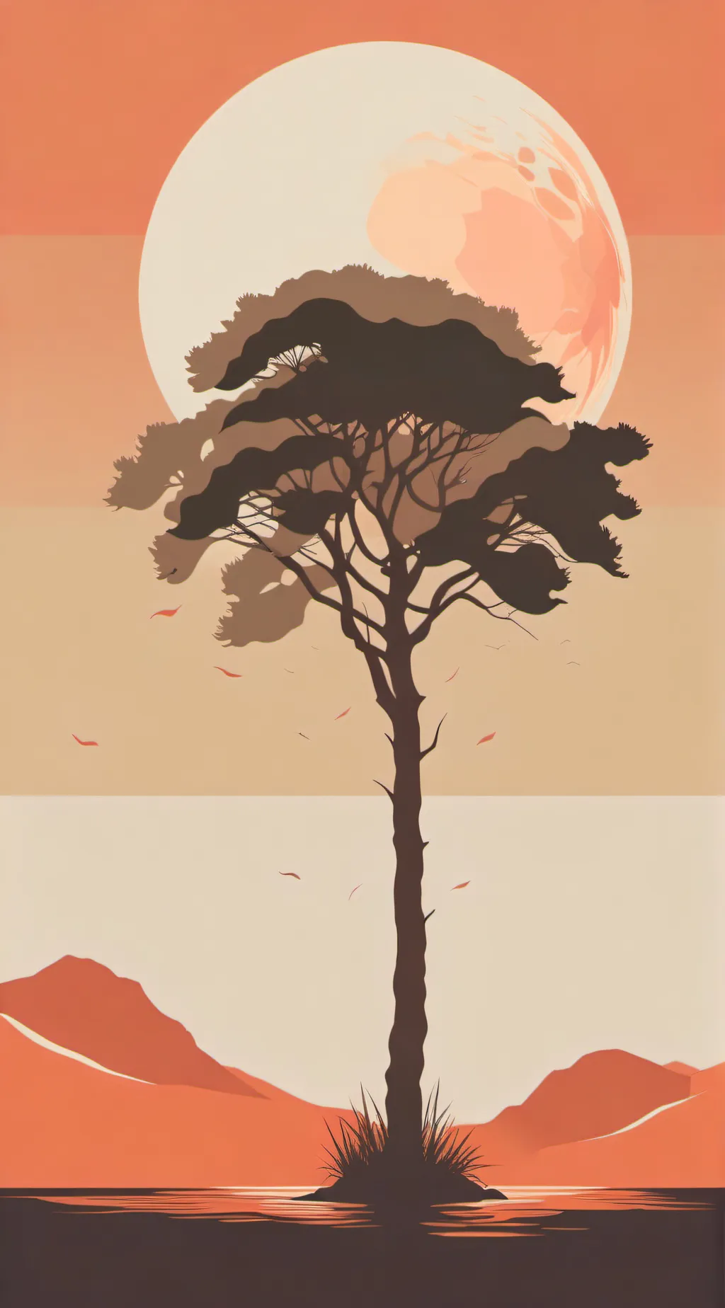 ai character: The wise tree background