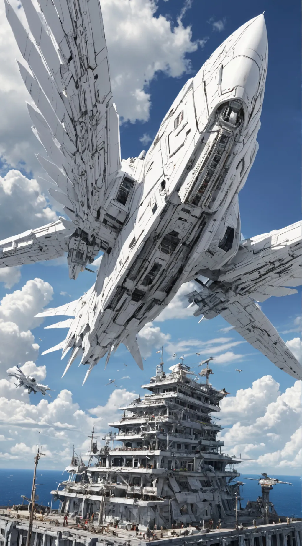 ai character: White Fortress background