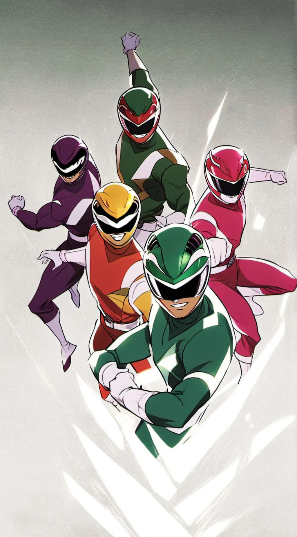 ai character: power rangers background