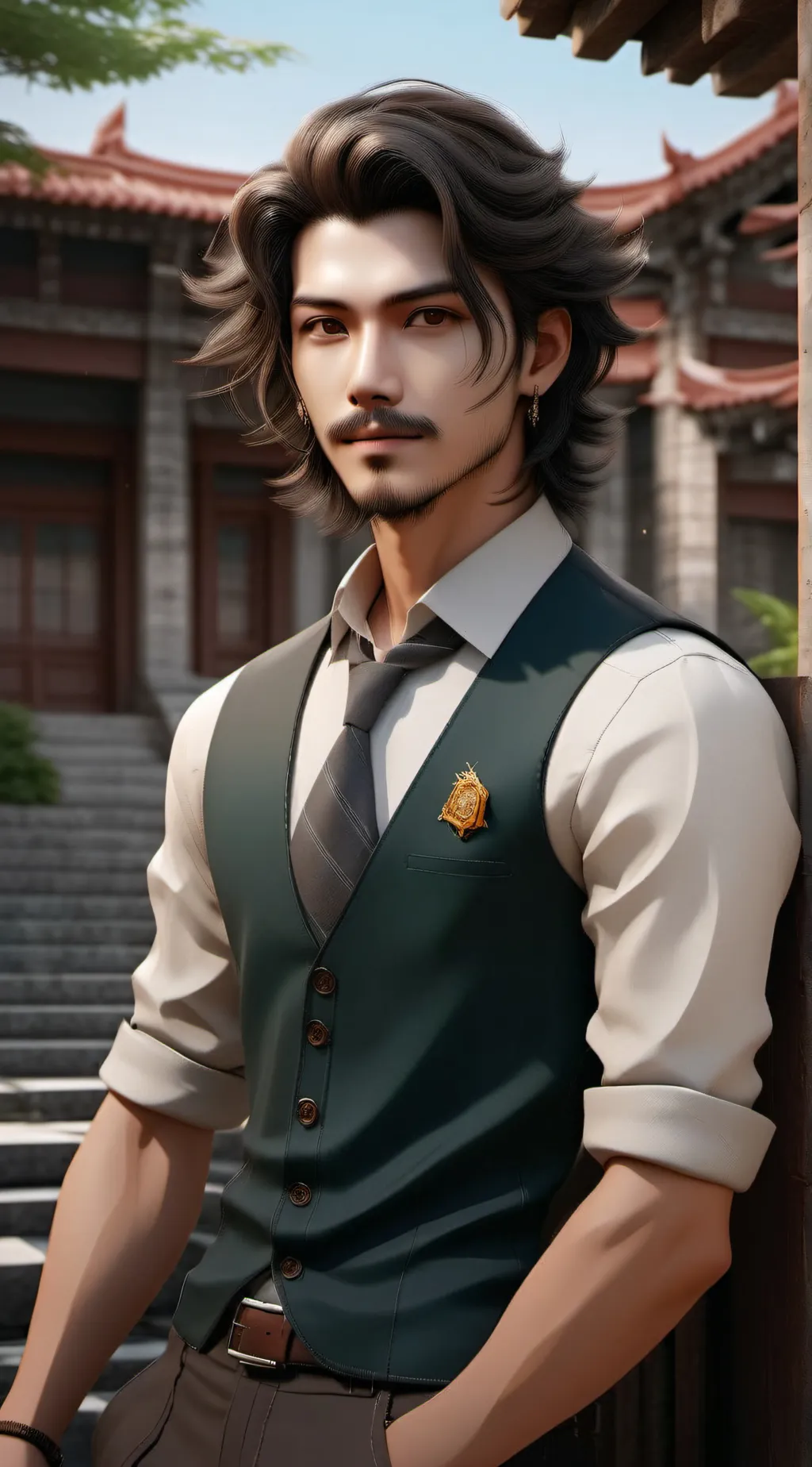 ai character: School background