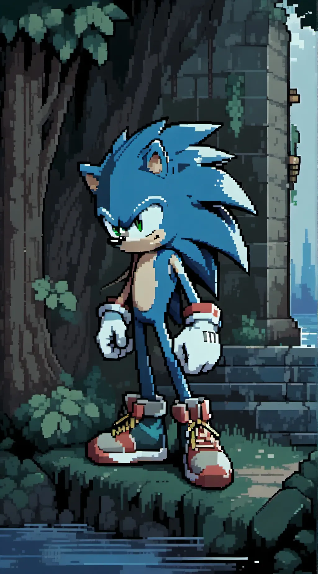 ai character: Sonic all friends  background