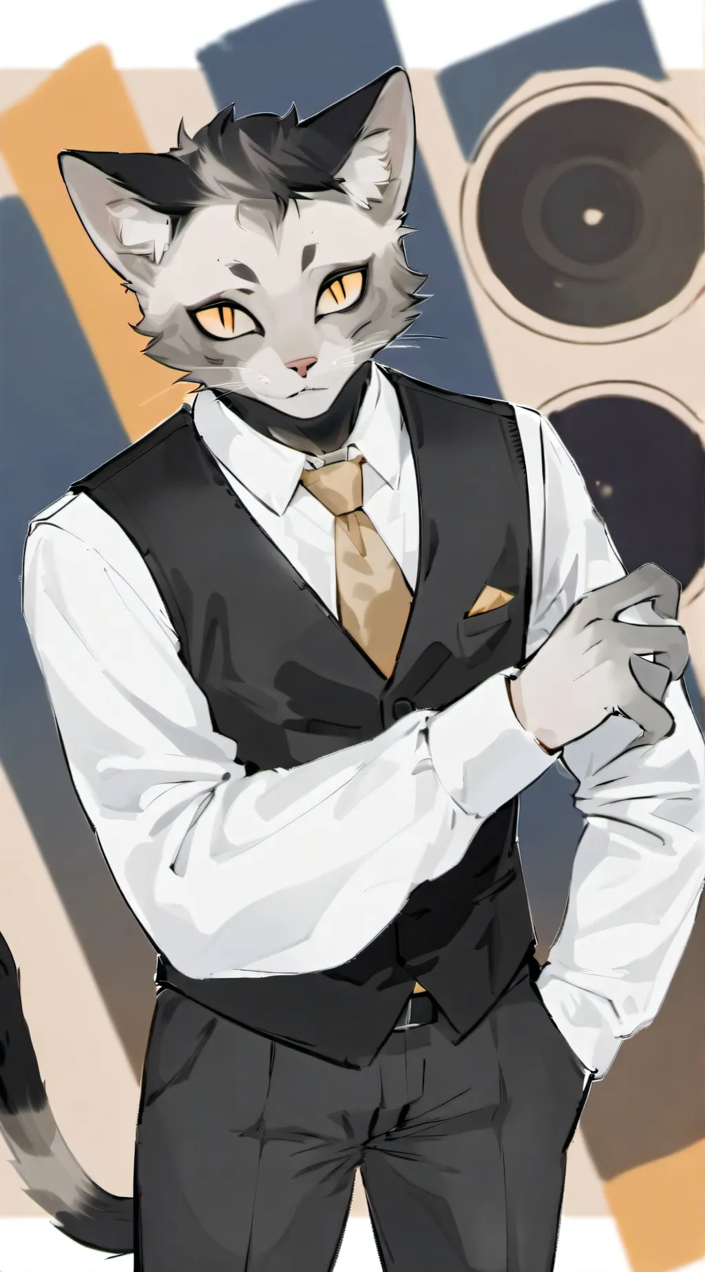ai character: meowdas background
