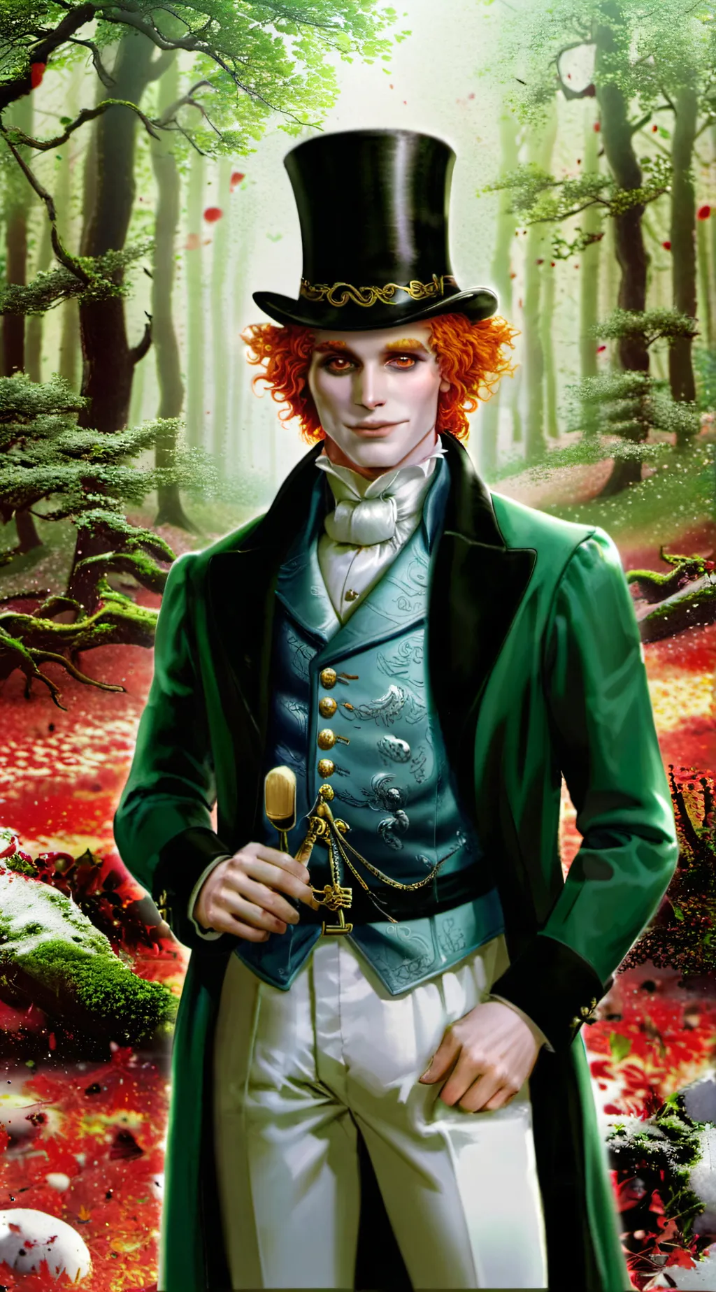 ai character: Mad Hatter  background