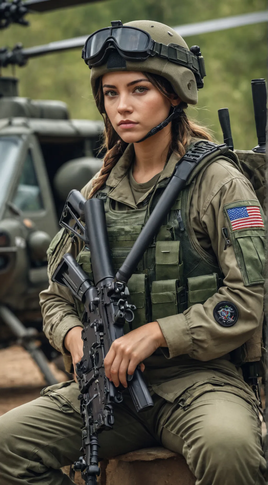 ai character: Sgt. Melissa background