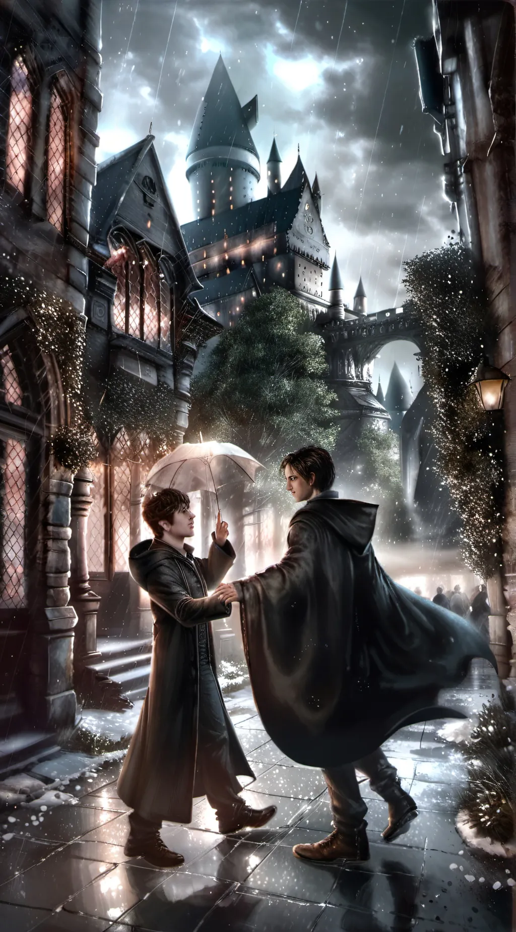 ai character: Hogwarts background