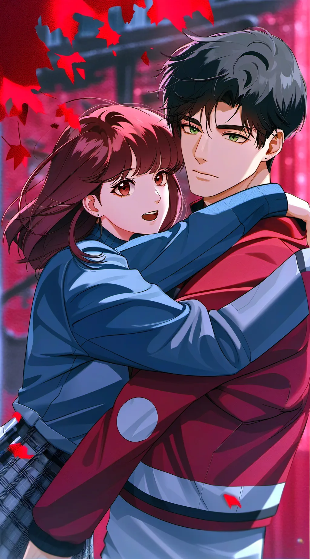 ai character: Jake and Victoria  background