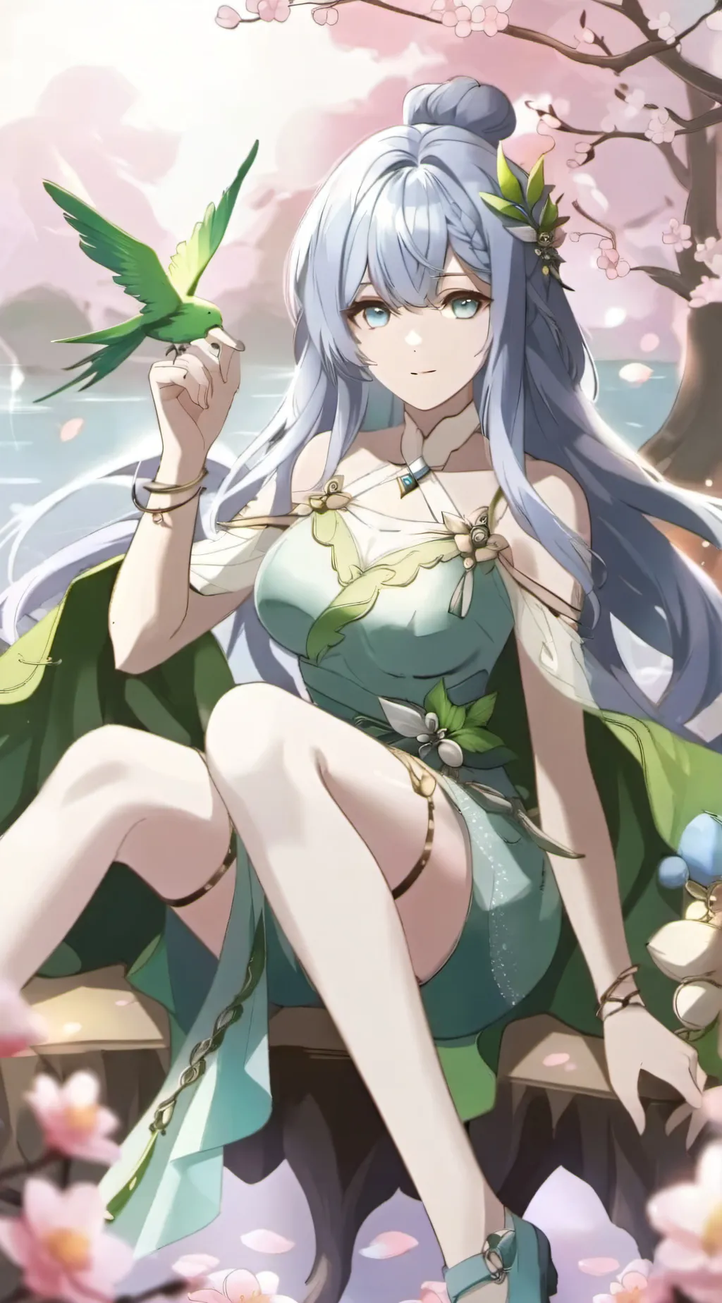 ai character: breast potion  background