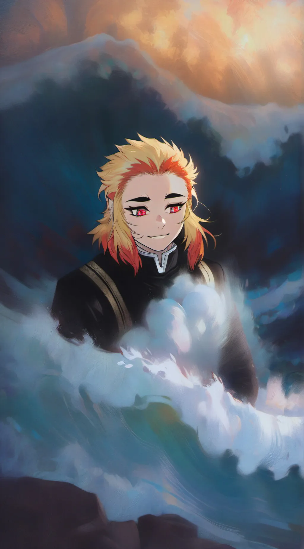 ai character: ~Kyojuro Rengoku~🔥 background