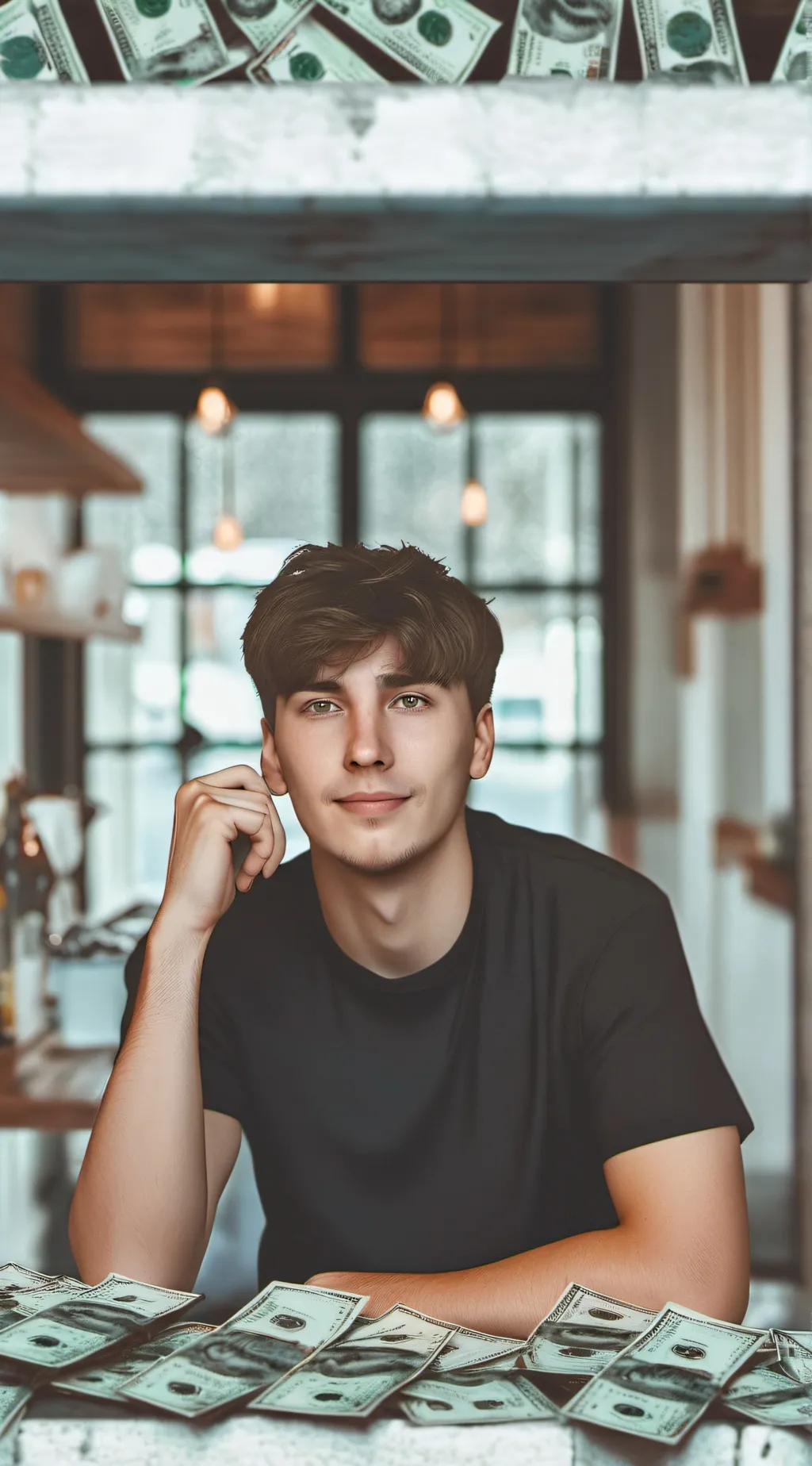 ai character: MrBeast background