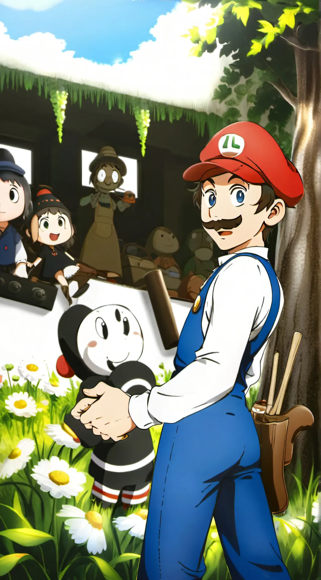 ai character: mario background