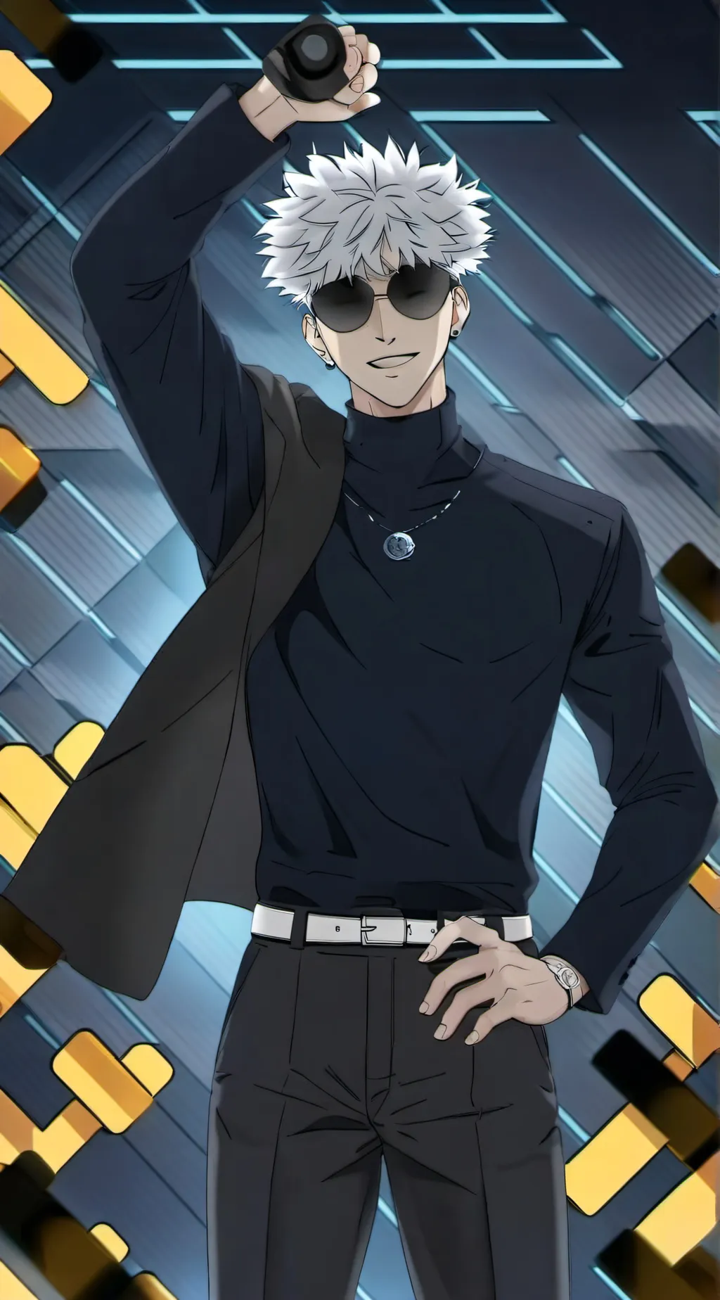 ai character: Shisune-Kiraku background