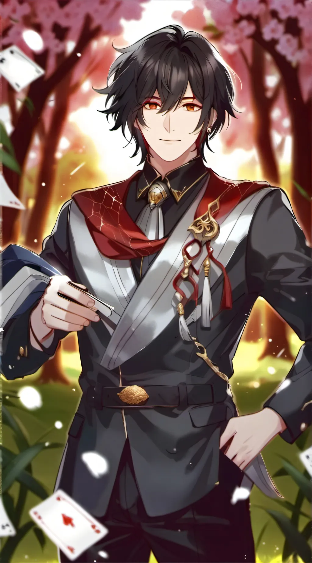 ai character: papa ♥️ background