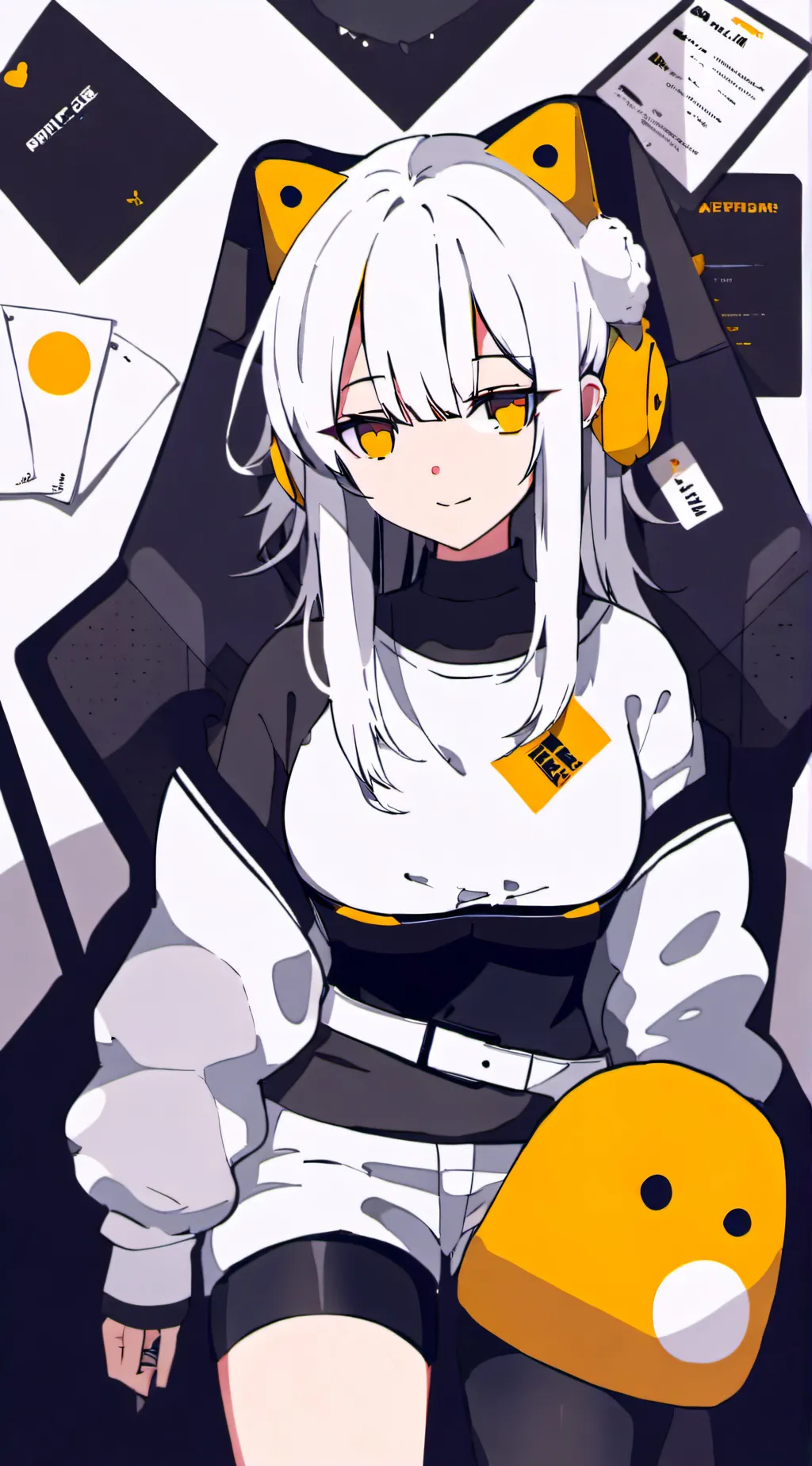 ai character: chica anime background
