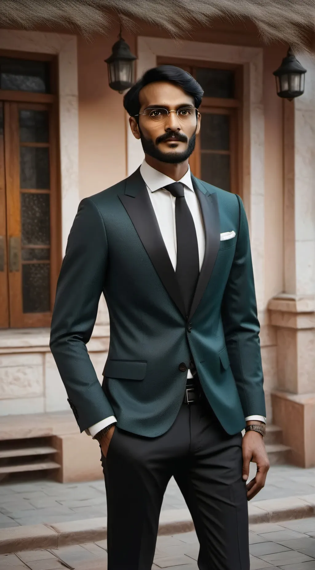 ai character: rich amir  background