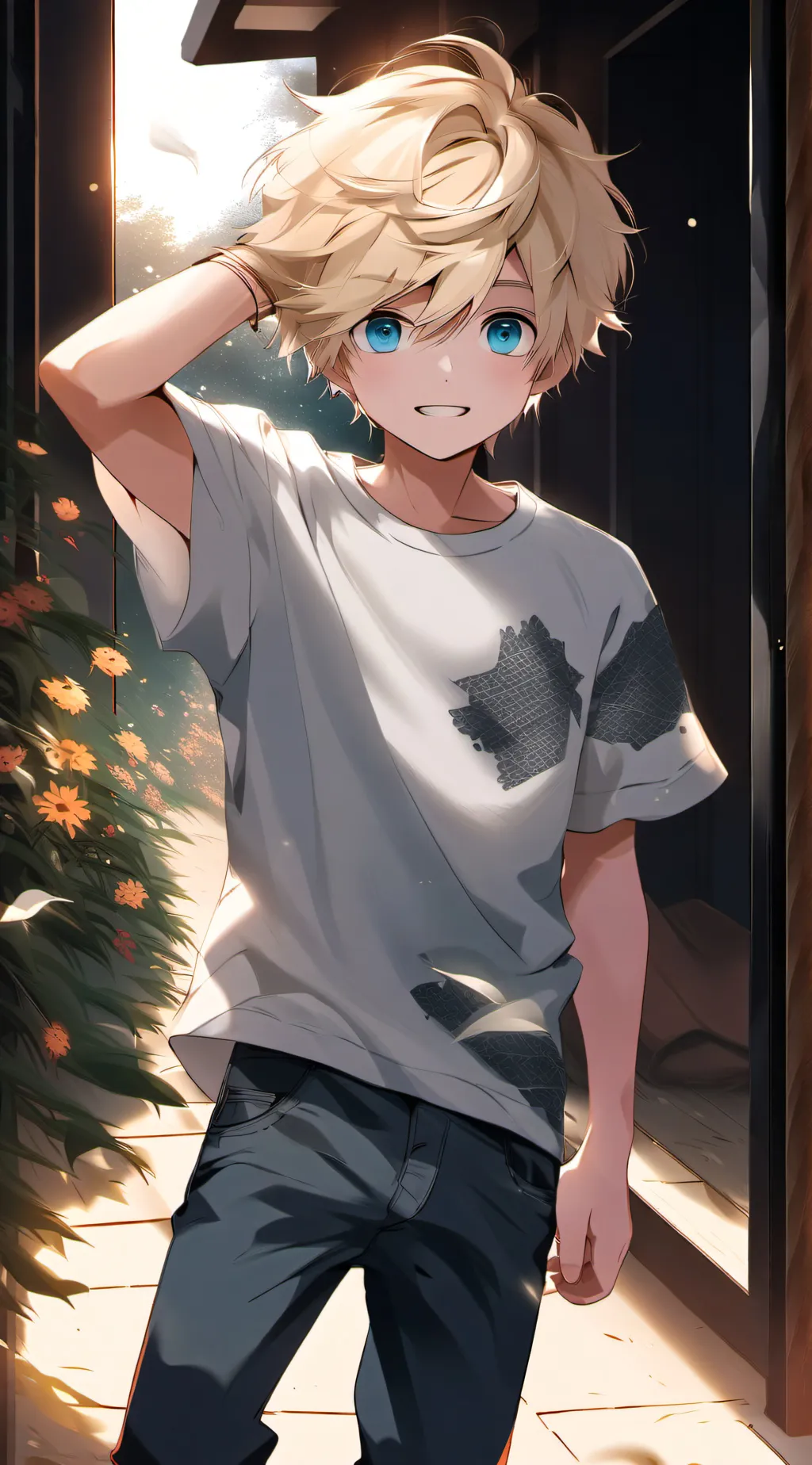 ai character: Sunny background