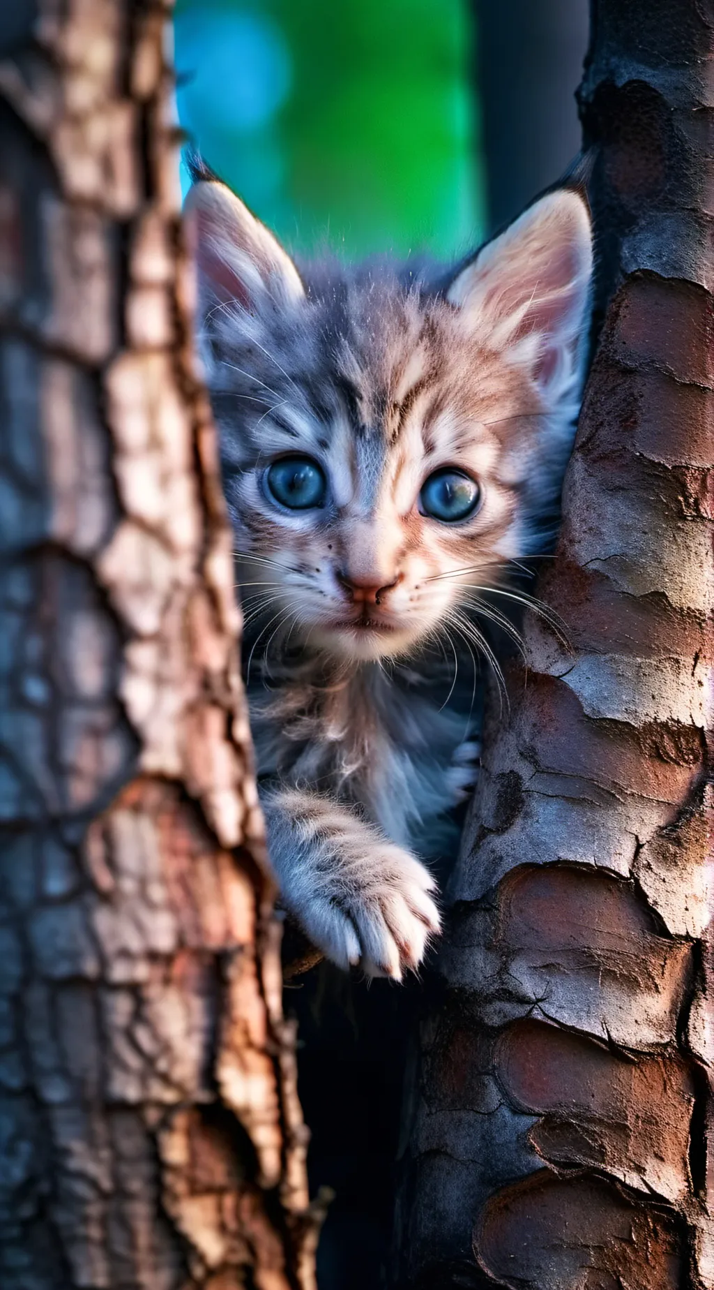 ai character: Kitten  background