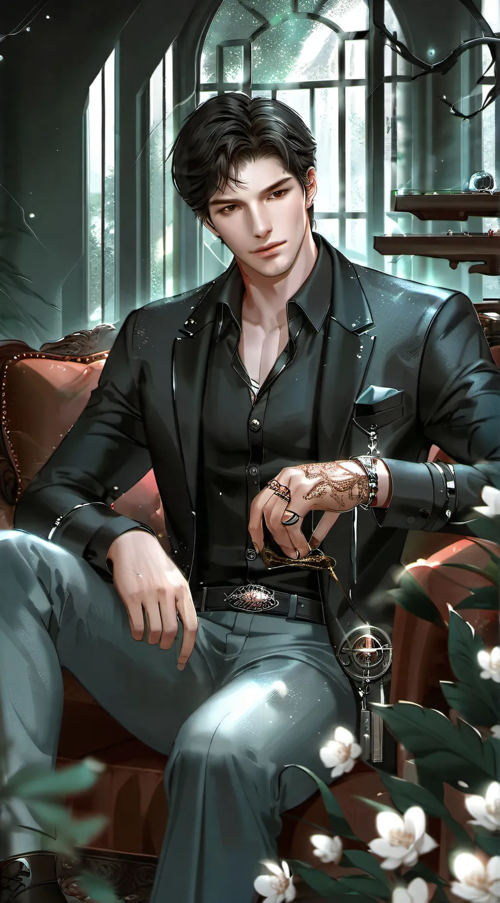 ai character: Mario background
