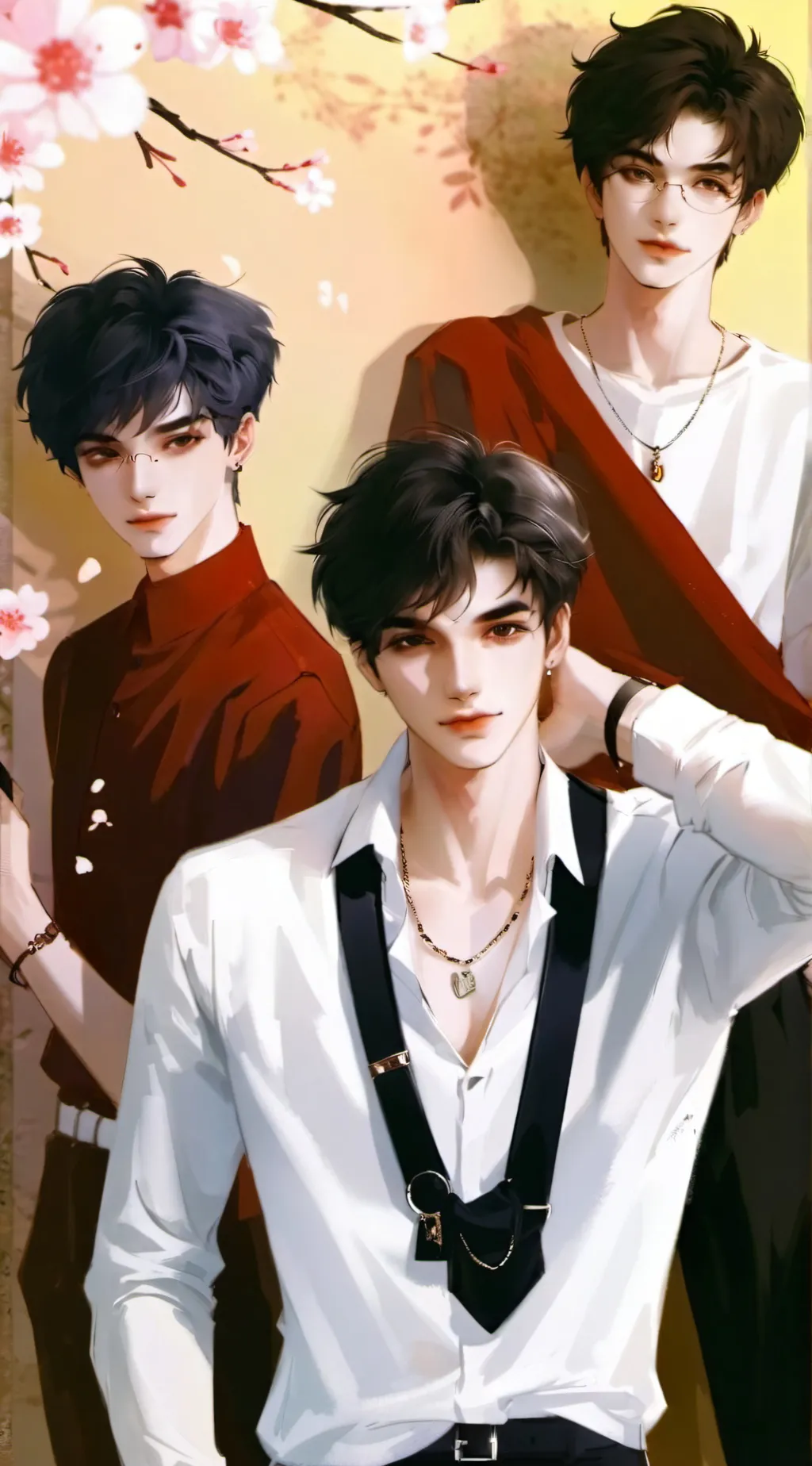 ai character: Leo, Chris, Jake background