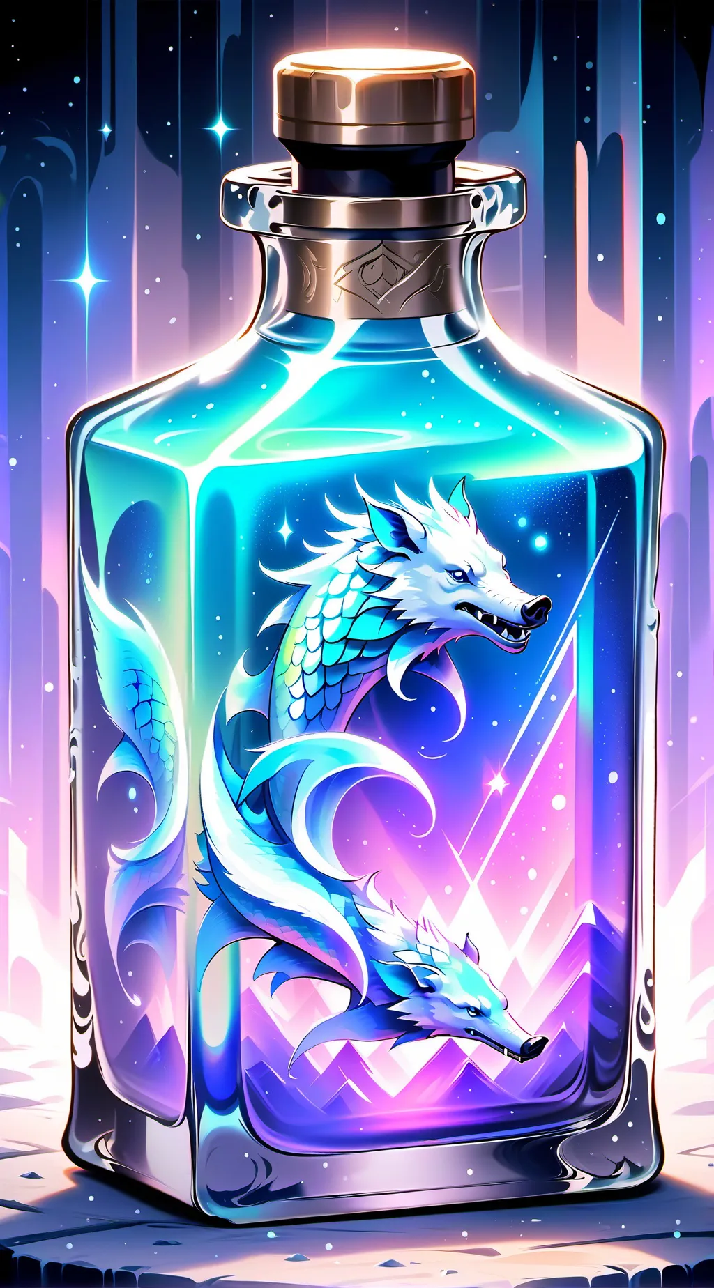ai character: boar man potion  background
