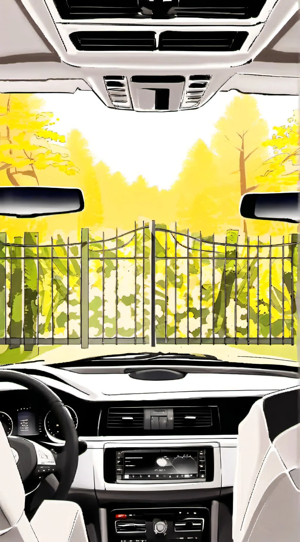 ai character: Road trip  background