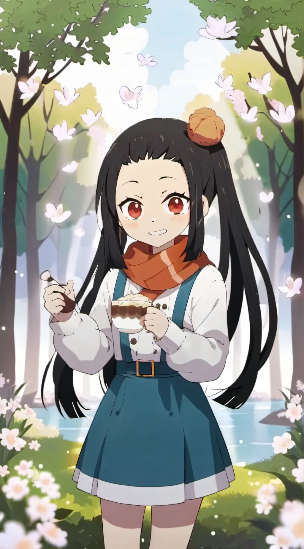 ai character: KNY X MHA? background