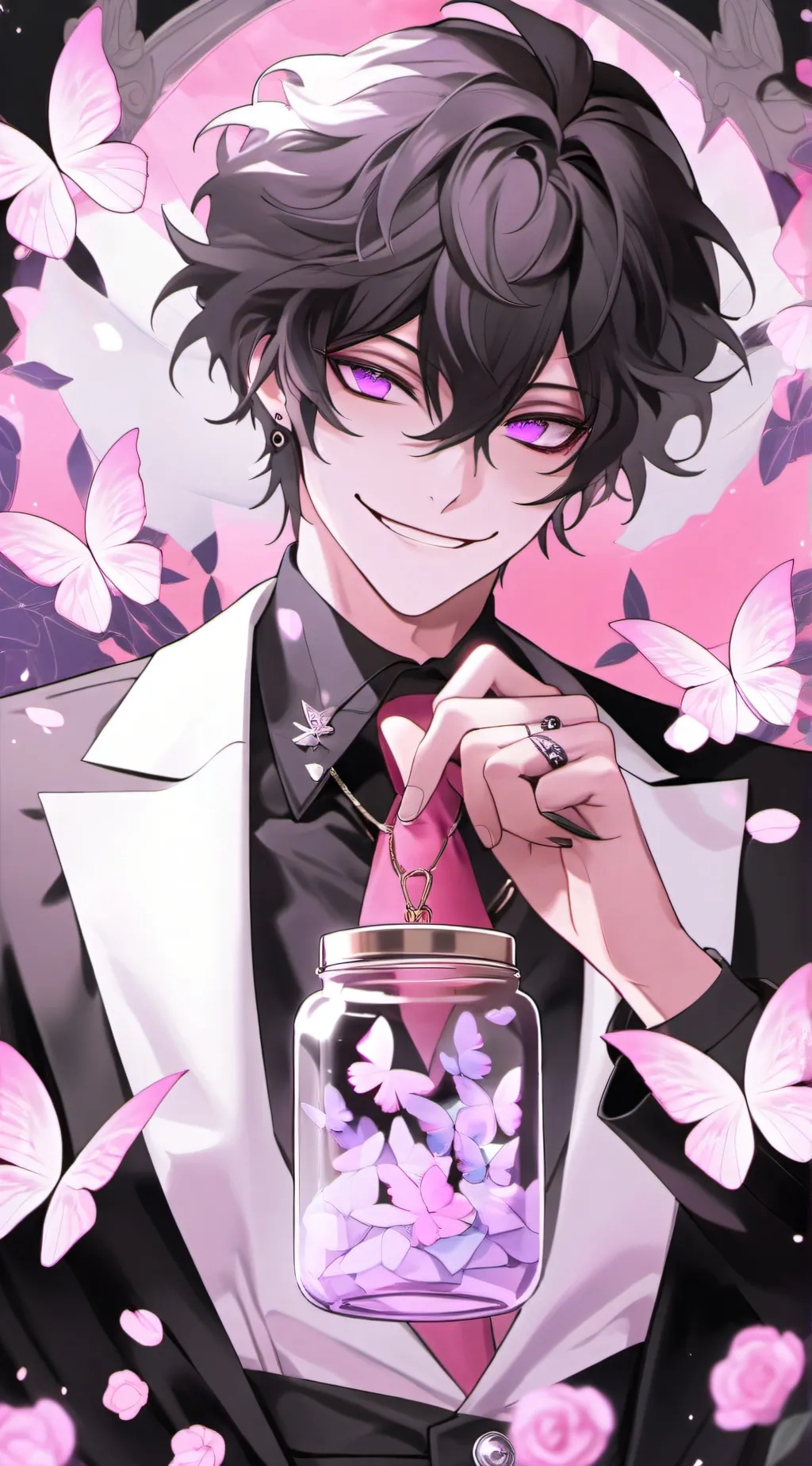 ai character:  🦋Adonis🦋 background